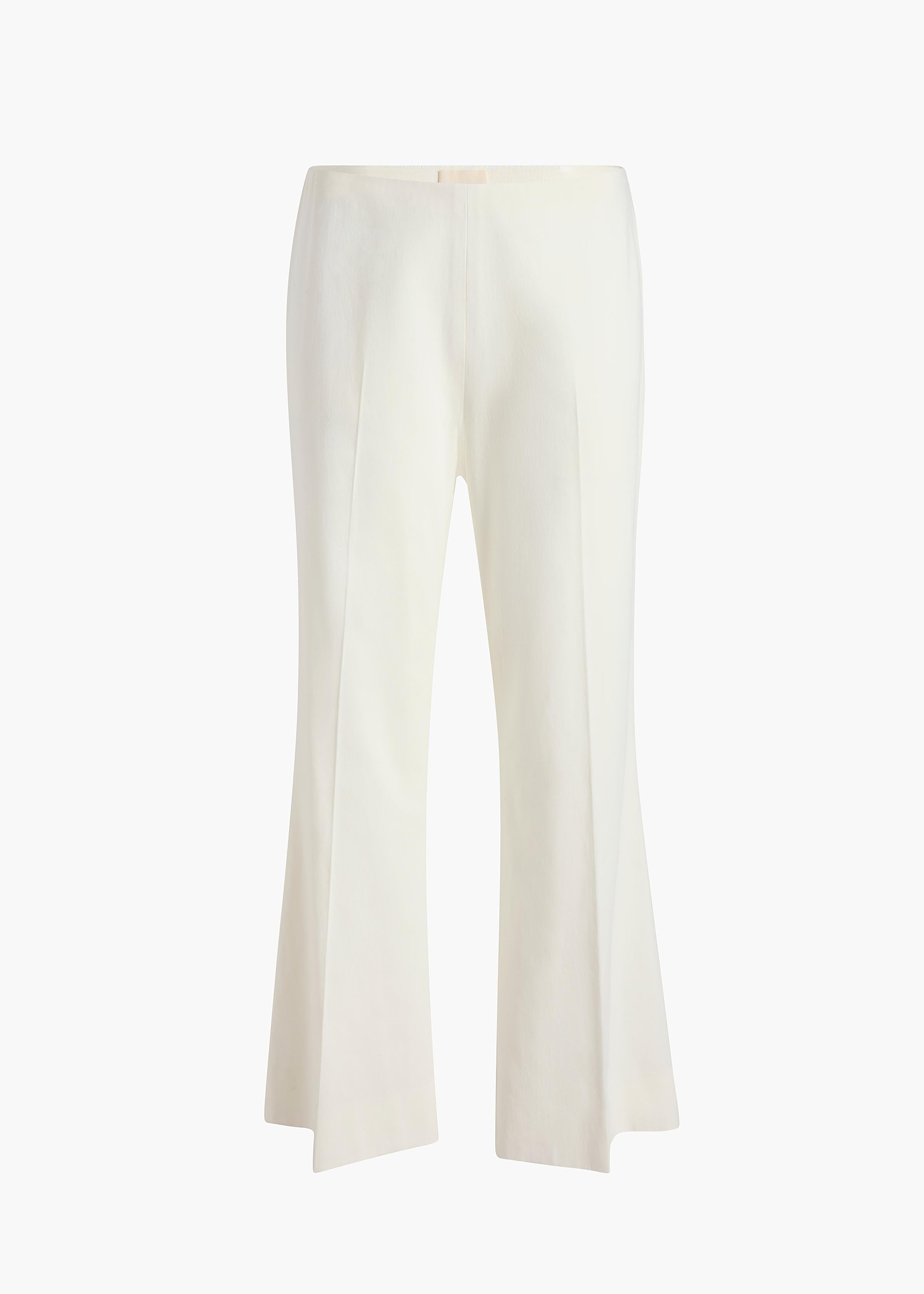 Walter Pant in Chalk Cotton FLAT VIEW