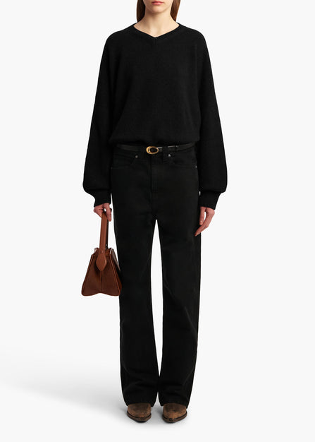 Wolfe Swetaer in Black STYLED VIEW