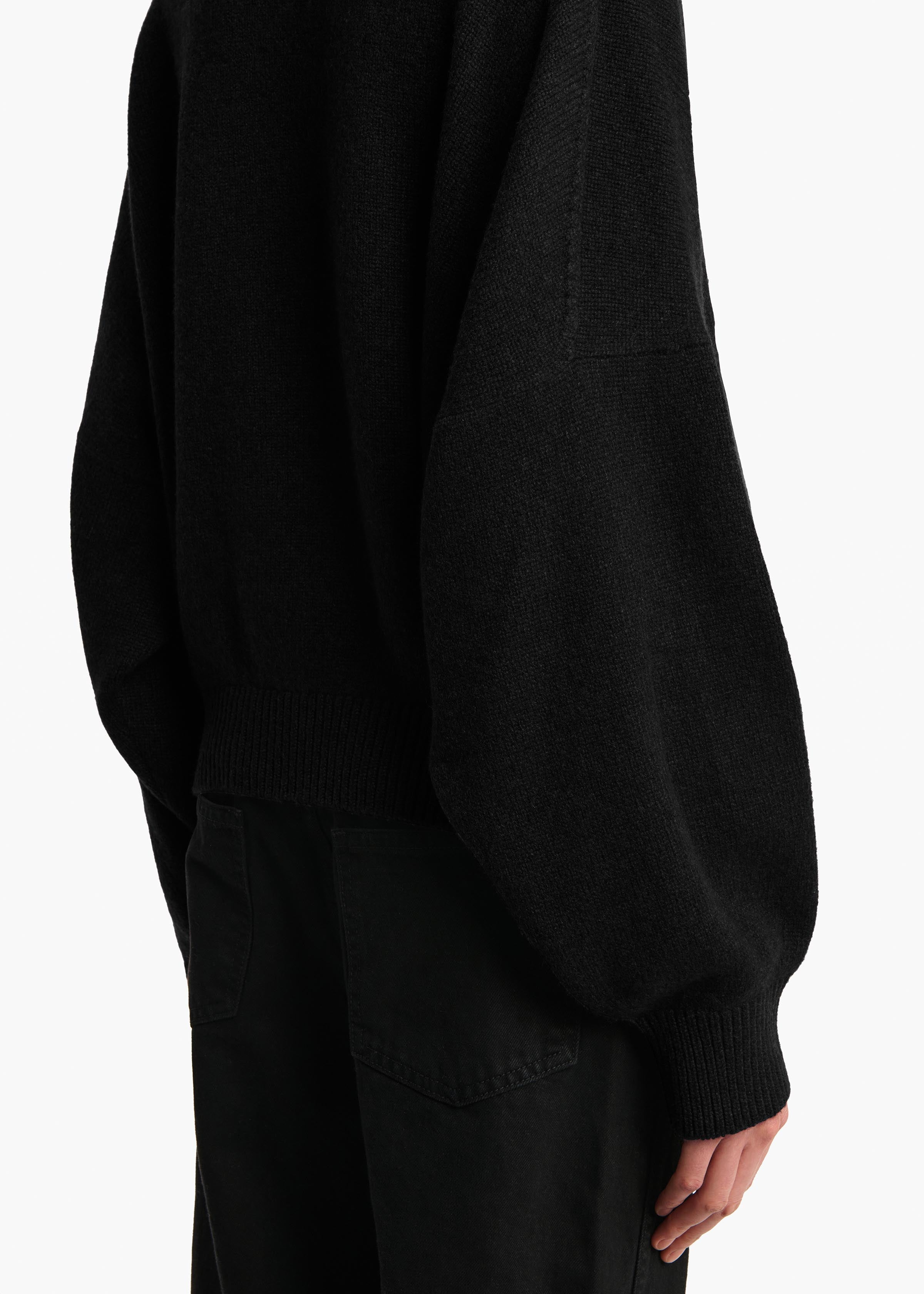 Wolfe Swetaer in Black DETAILED VIEW 2