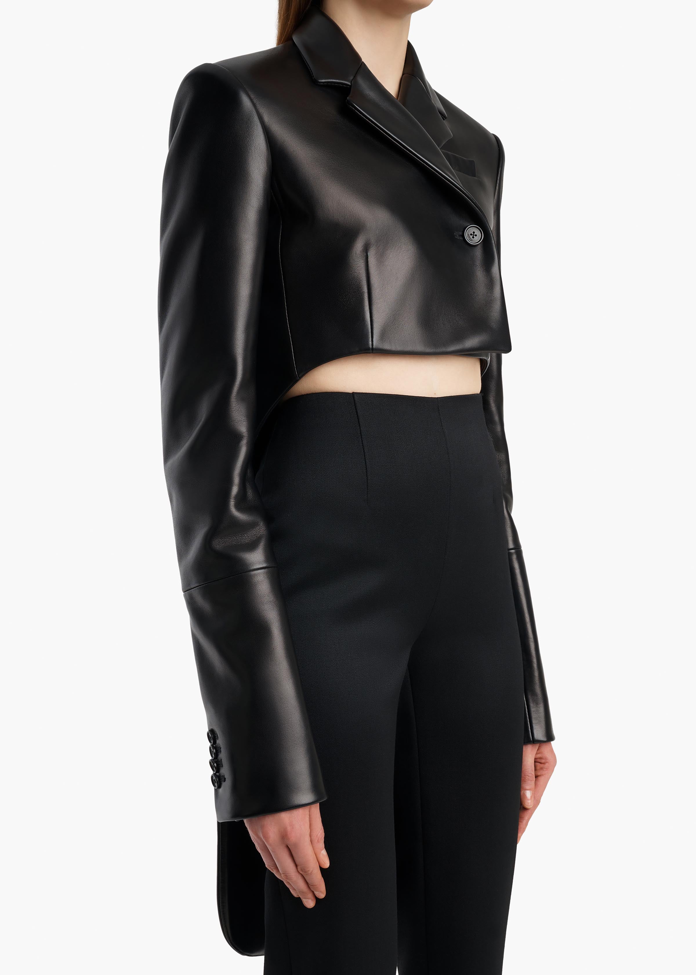 KHAITE - Worth Jacket in Black Leather