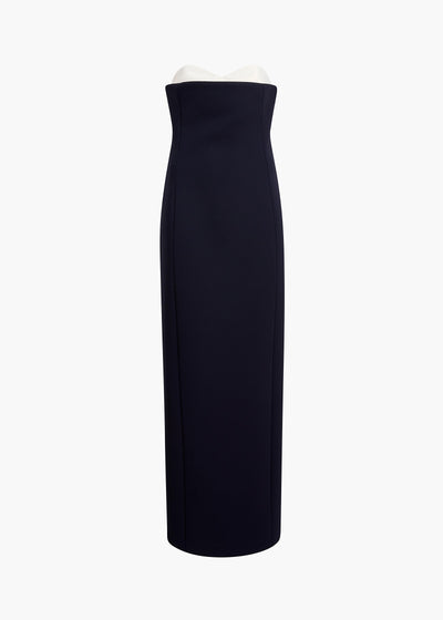 Yael Dress in Dark Navy FLAT VIEW