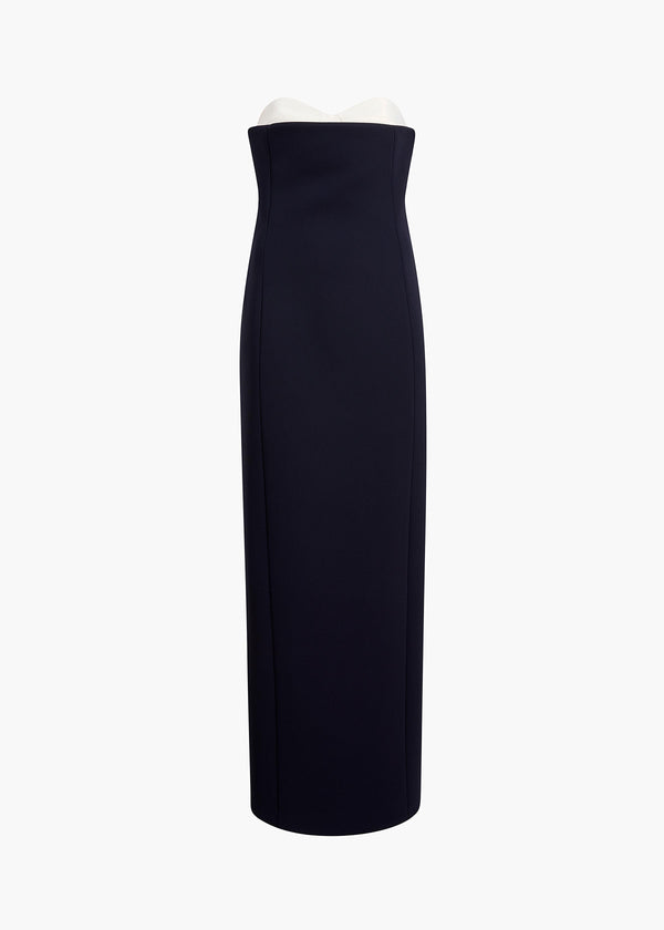 Yael Dress in Dark Navy FLAT VIEW