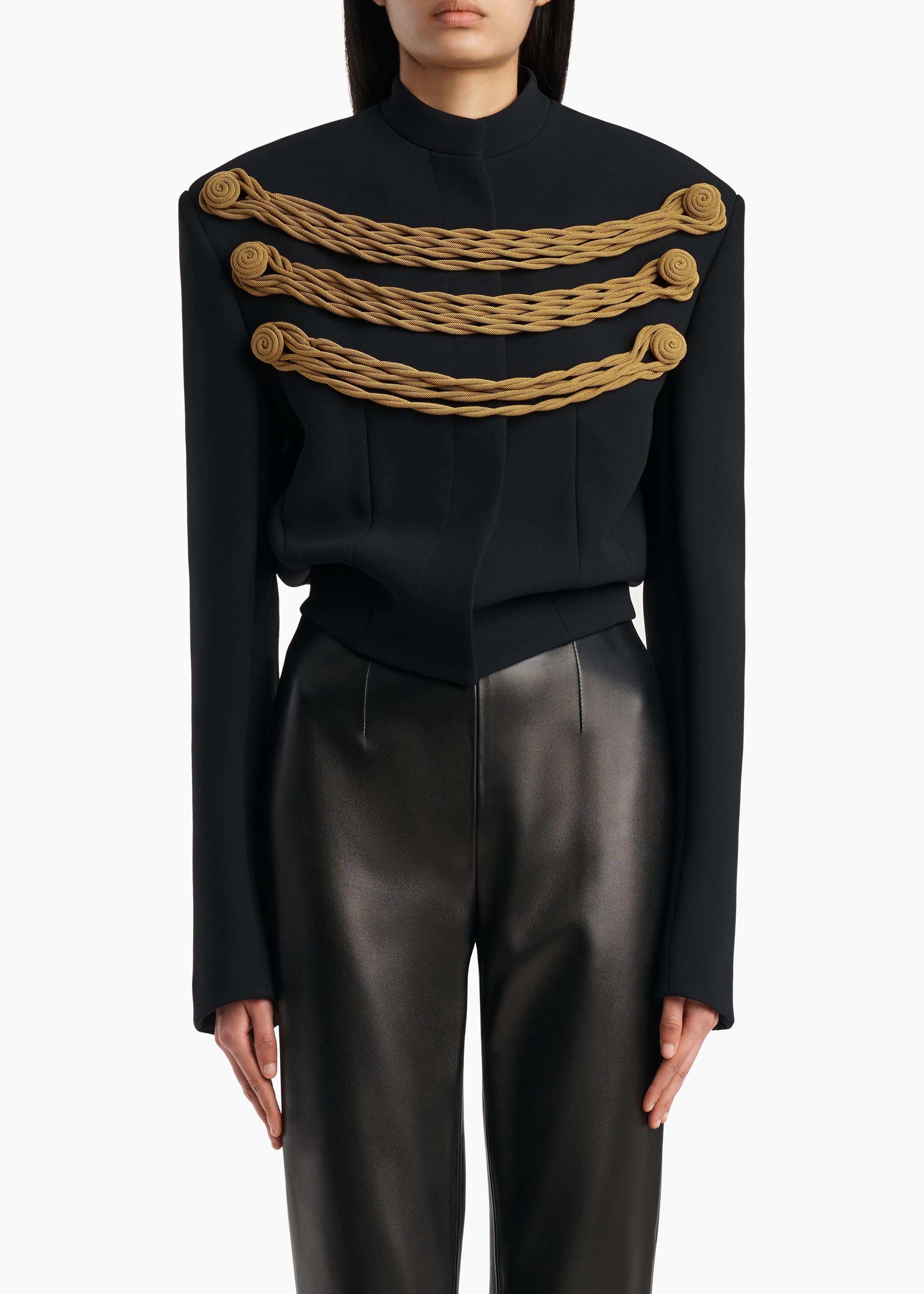 YORK JACKET W CORD EMBROIDERY BLACK GOLD 62634114 957 B