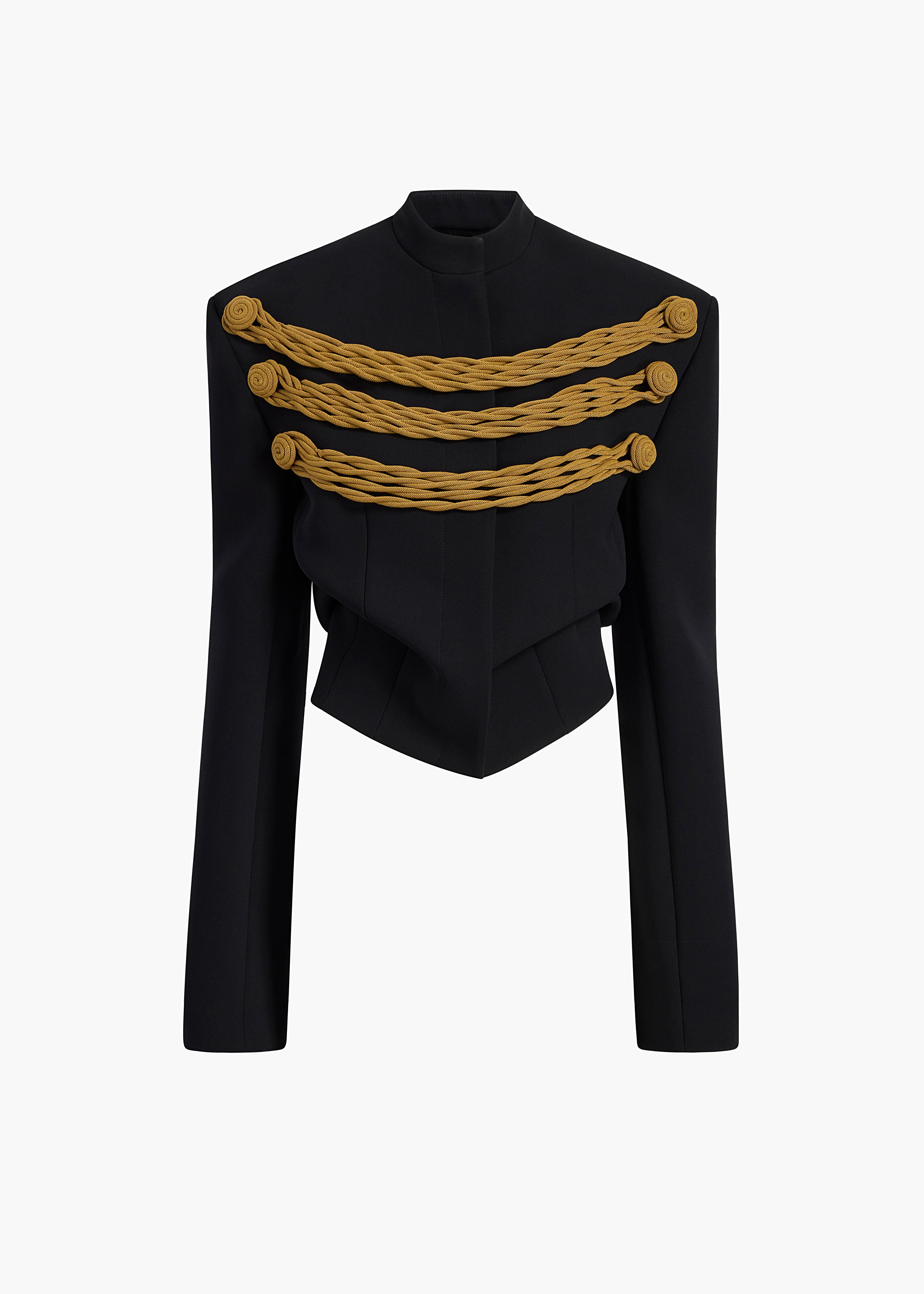 YORK JACKET W CORD EMBROIDERY BLACK GOLD 62634114 957 GHOST