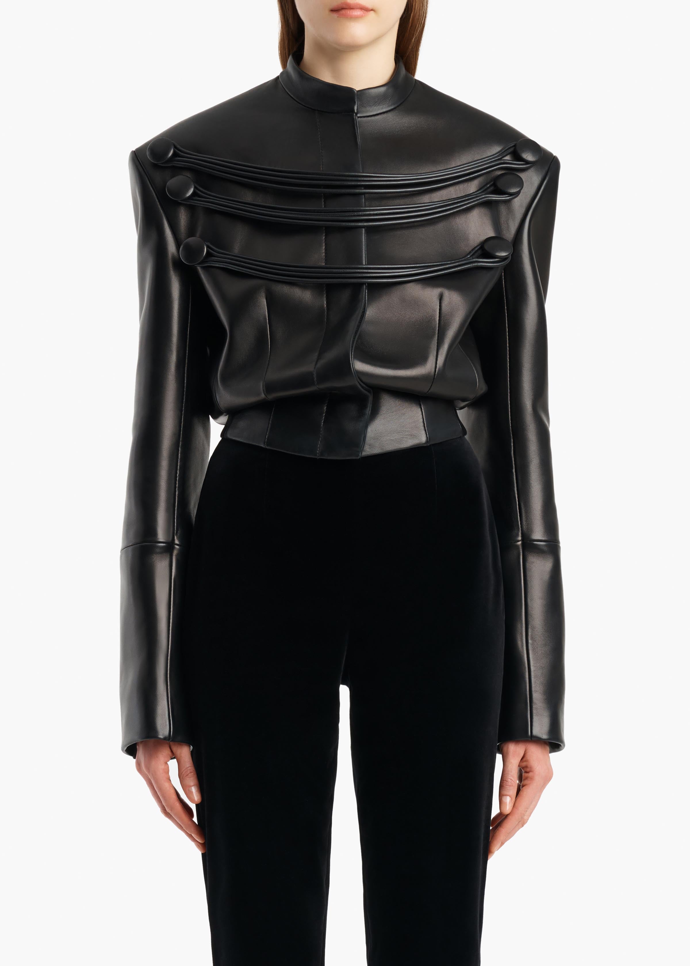 YORK JACKET W CORD EMBROIDERY BLACK 62551012 200 B