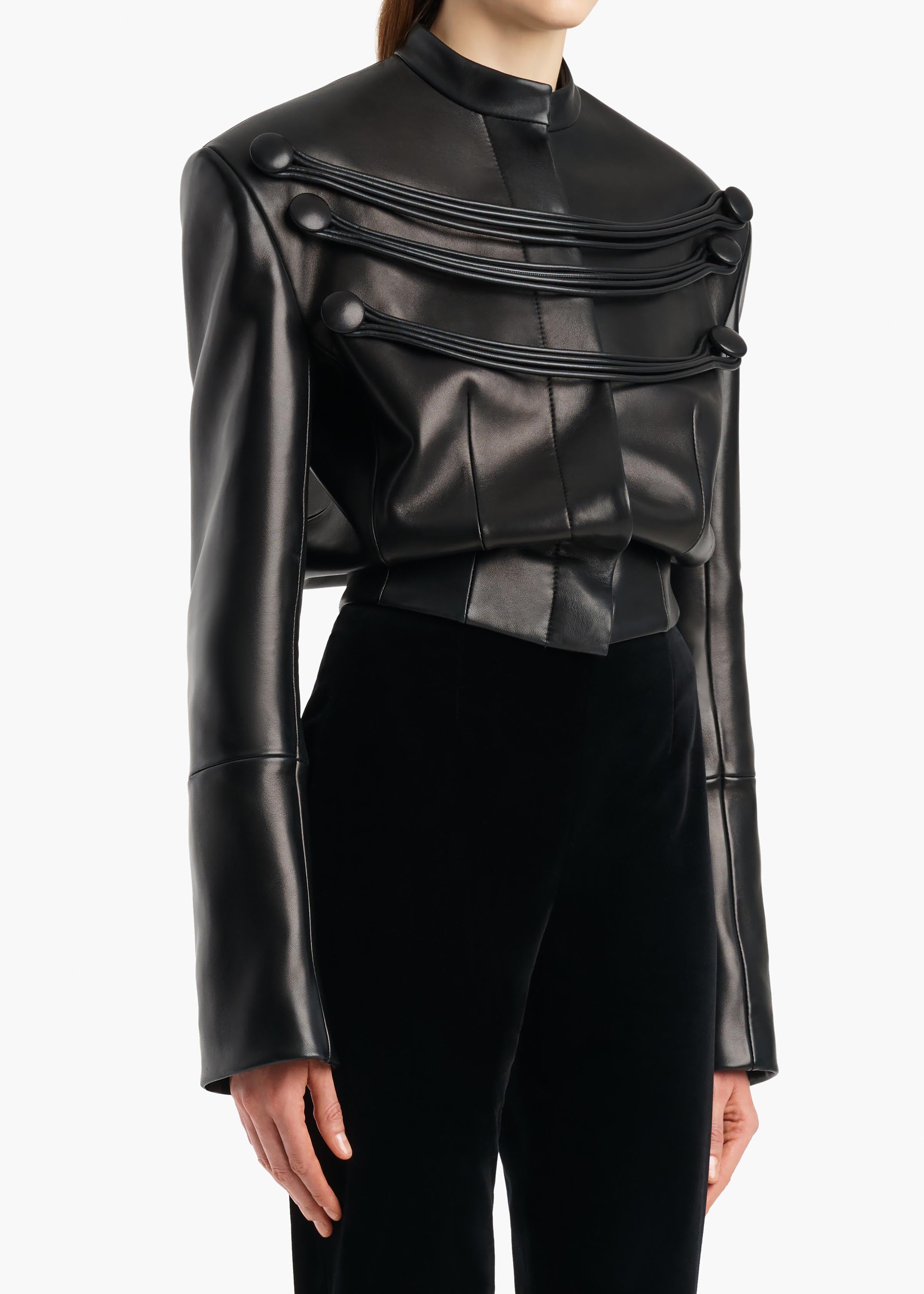 YORK JACKET W CORD EMBROIDERY BLACK 62551012 200 D