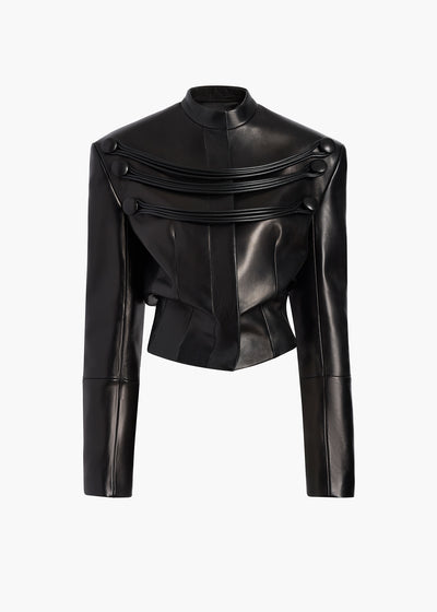 YORK JACKET W CORD EMBROIDERY BLACK 62551012 200 GHOST