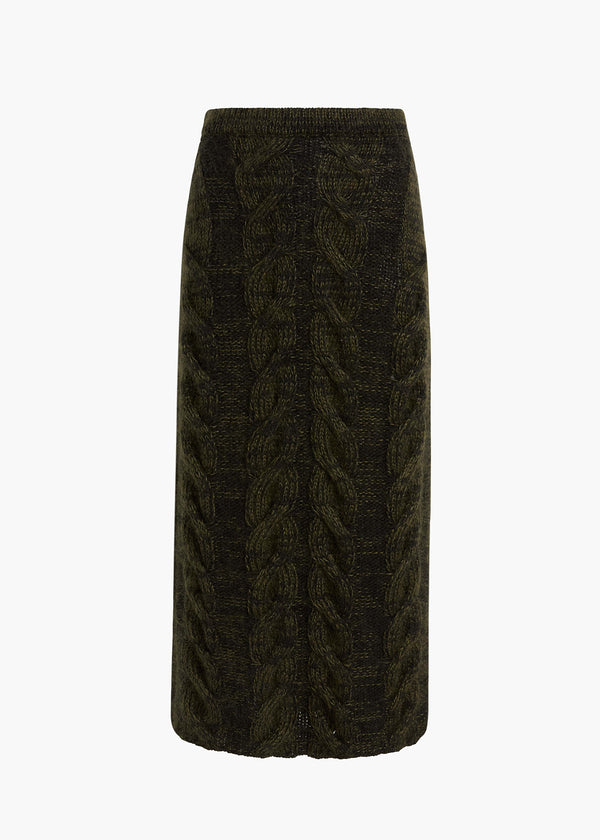 ZIVA SKIRT BLACK OLIVE MULTI 18387675 793 GHOST