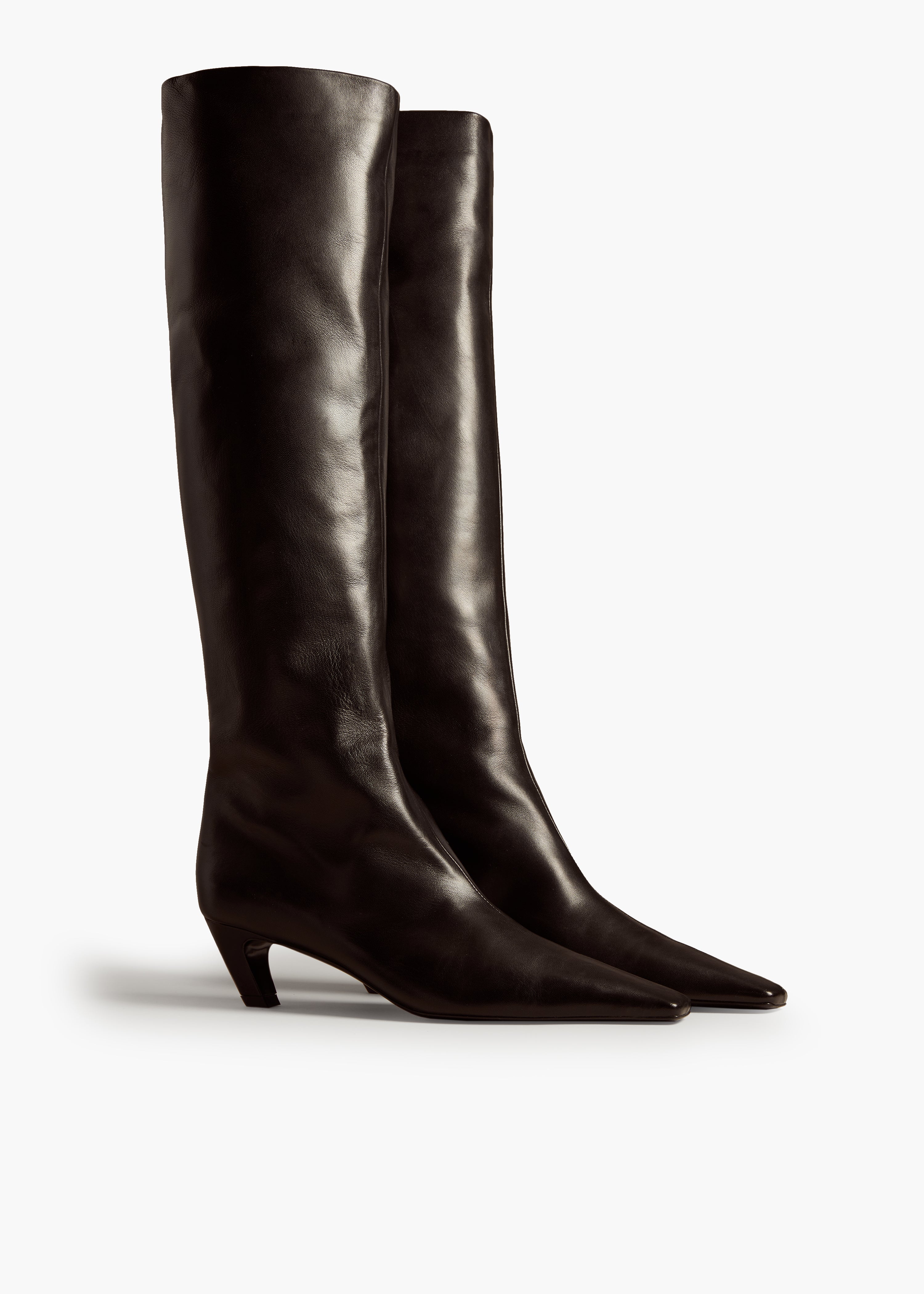 KHAITE - Davis Boot in Black Leather