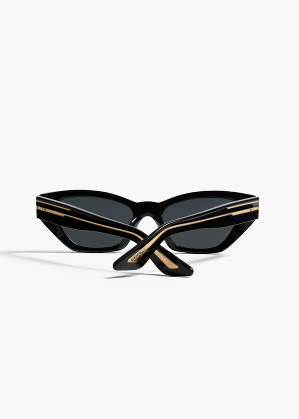 KHAITE x Oliver Peoples 1961C in Black and Grey BACK VIEW