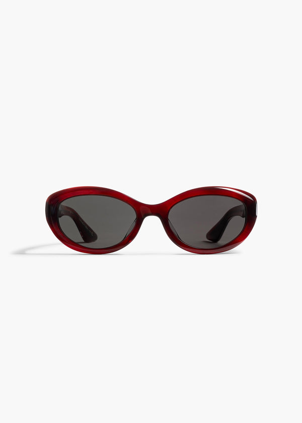 KHAITE x Oliver Peoples 1969C in Bordeaux Bark and Carbon Grey