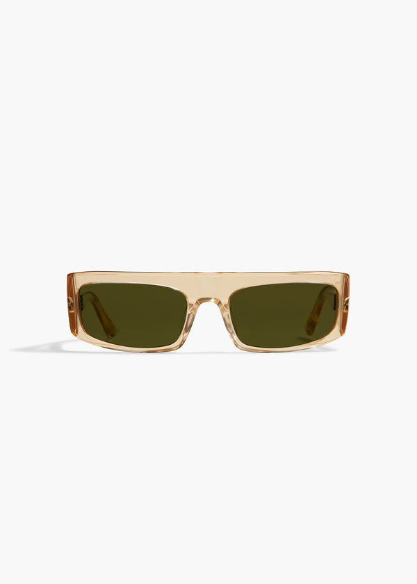 KHAITE x Oliver Peoples 1979C in Buff and Green Front View