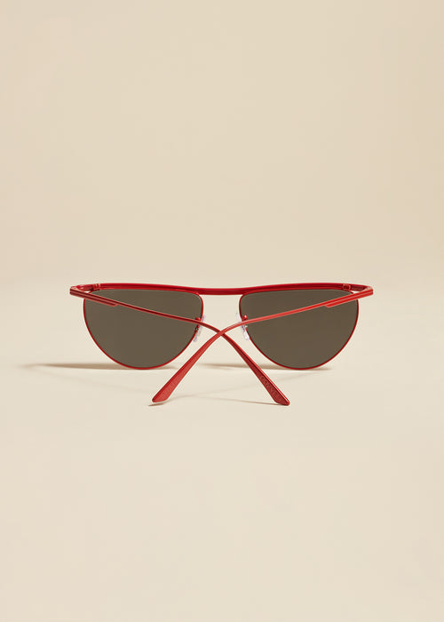 The KHAITE x Oliver Peoples 1984C in Red and Grey