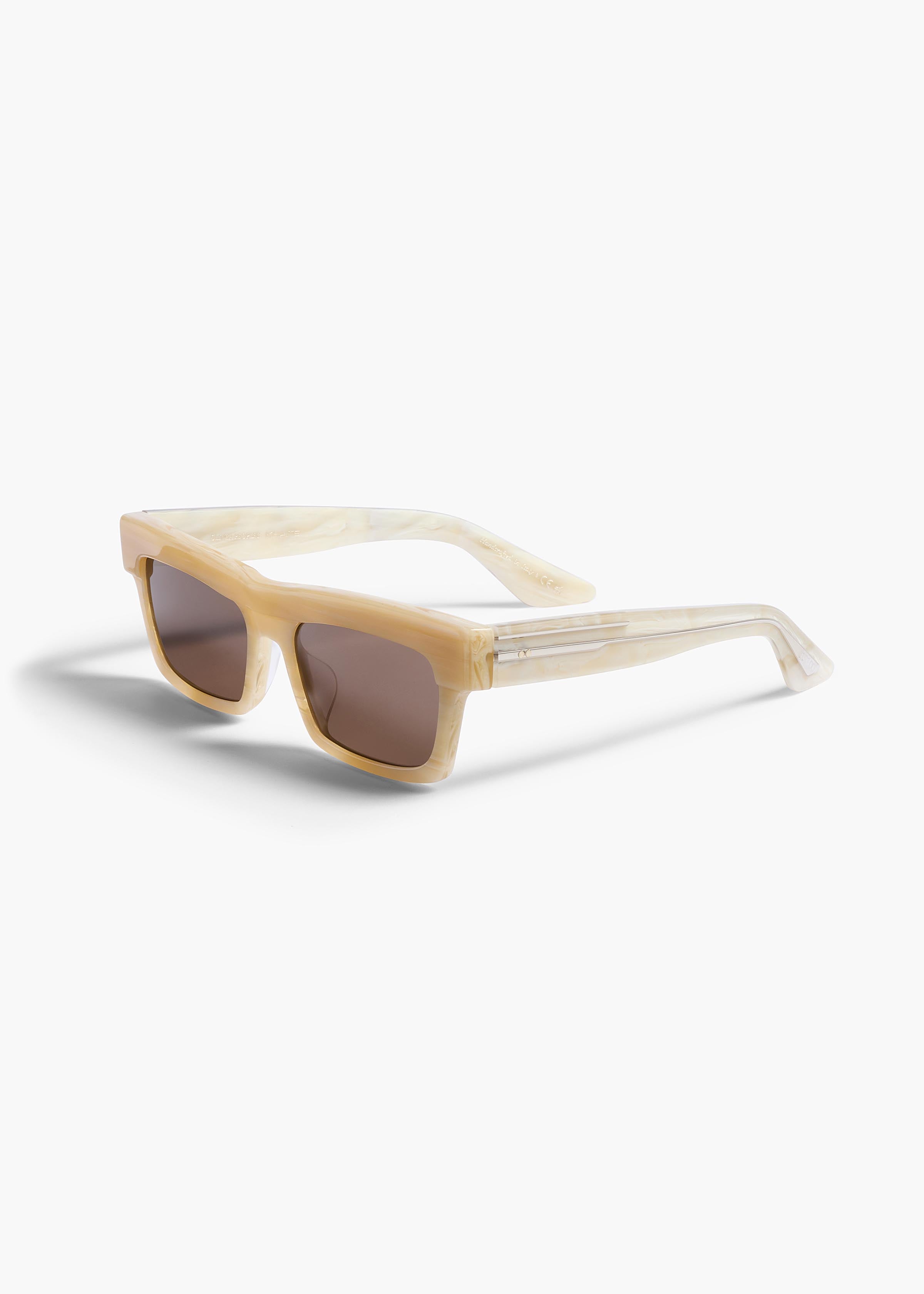 KHAITE x Oliver Peoples 1985C in Beige Silk and Brown