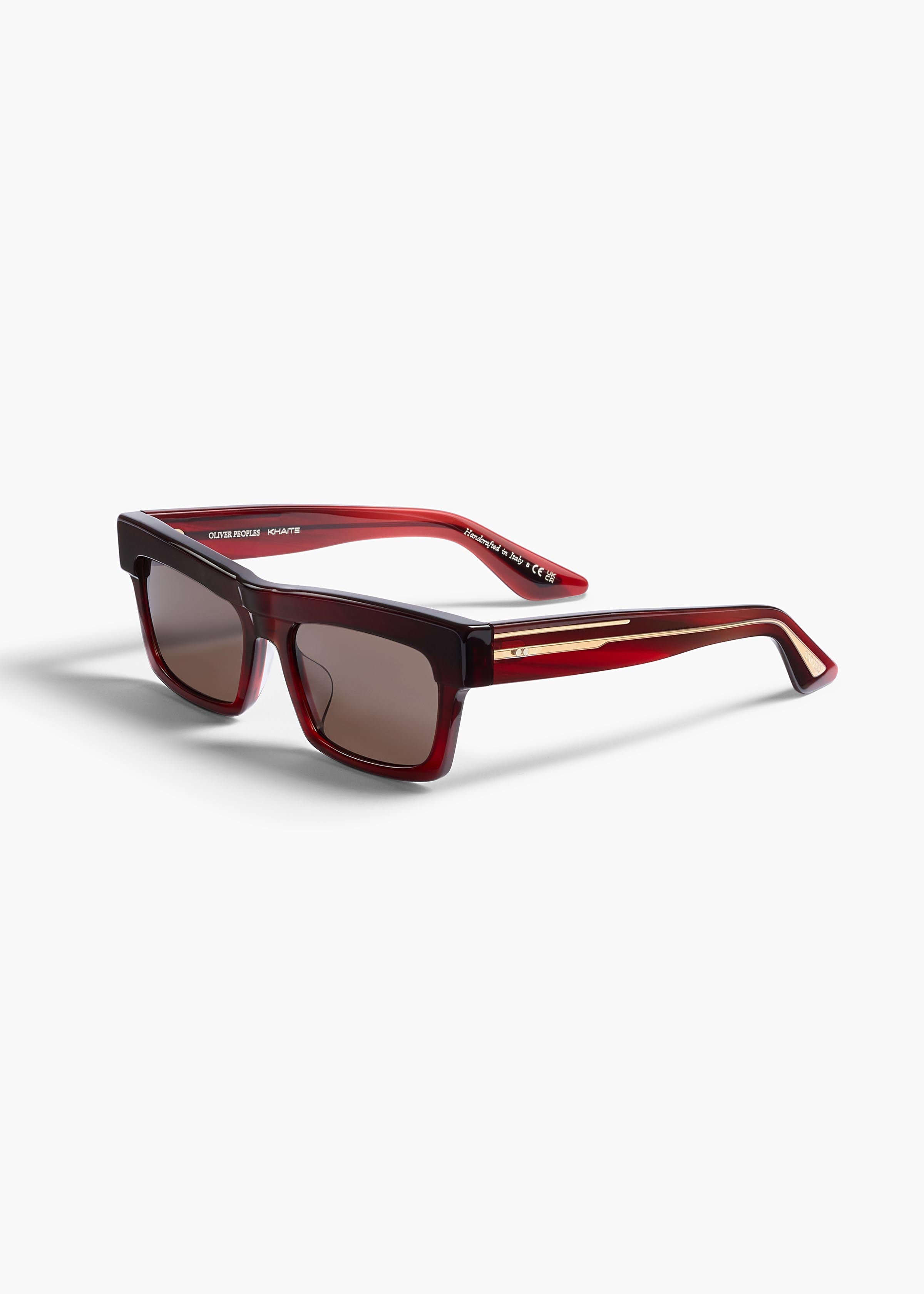 KHAITE x Oliver Peoples 1985C in Bordeaux Bark and Brown