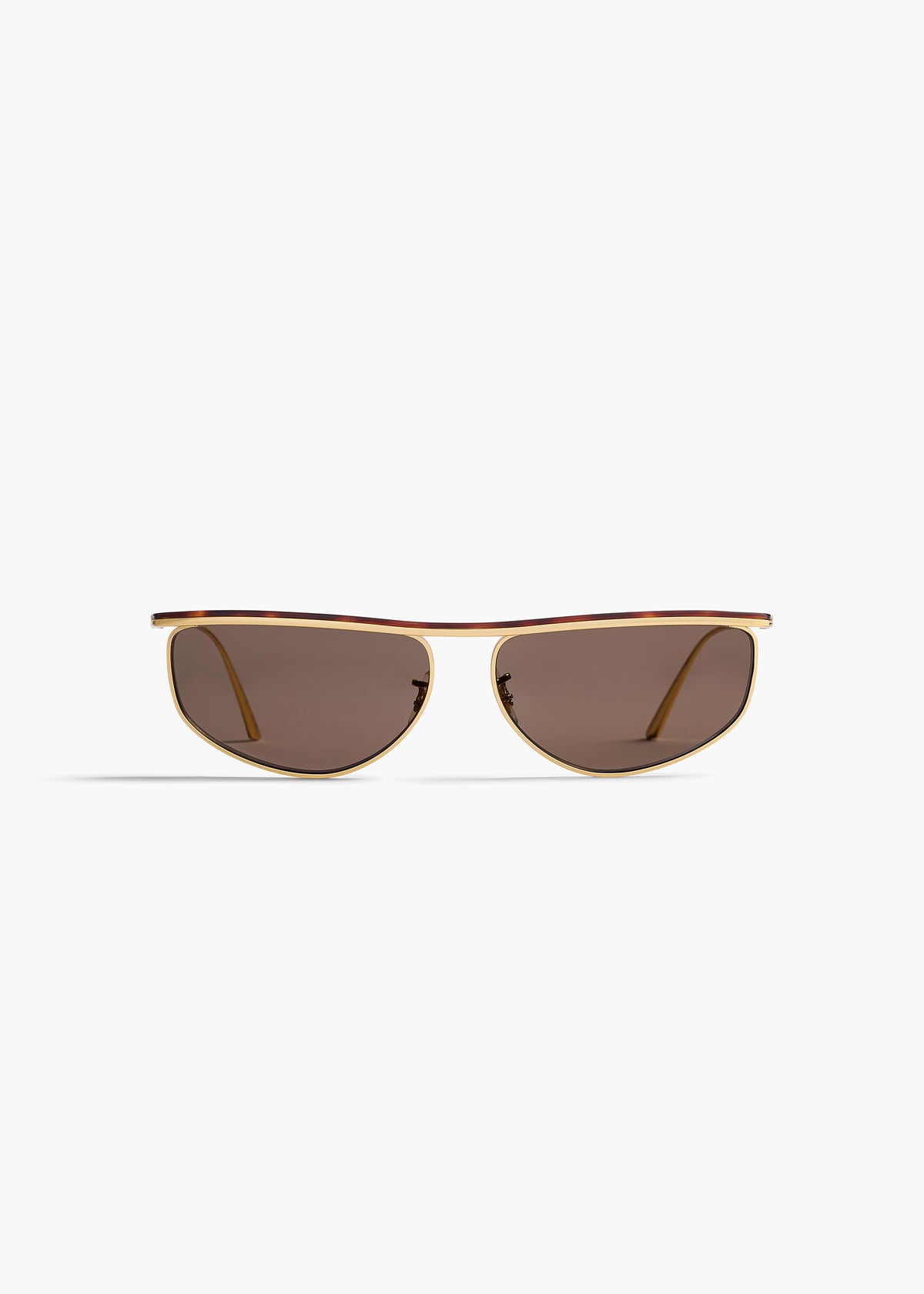 ? Oliver People Leyla Sunglasses Ivory/Gold OLIVER PEOPLES + KHAITE 1989C round-frame acetate and gold  main image 3