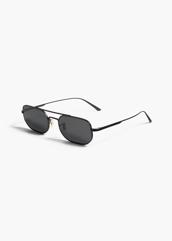 KHAITE x Oliver Peoples 1989C in Matte Black and Grey QUARTER VIEW