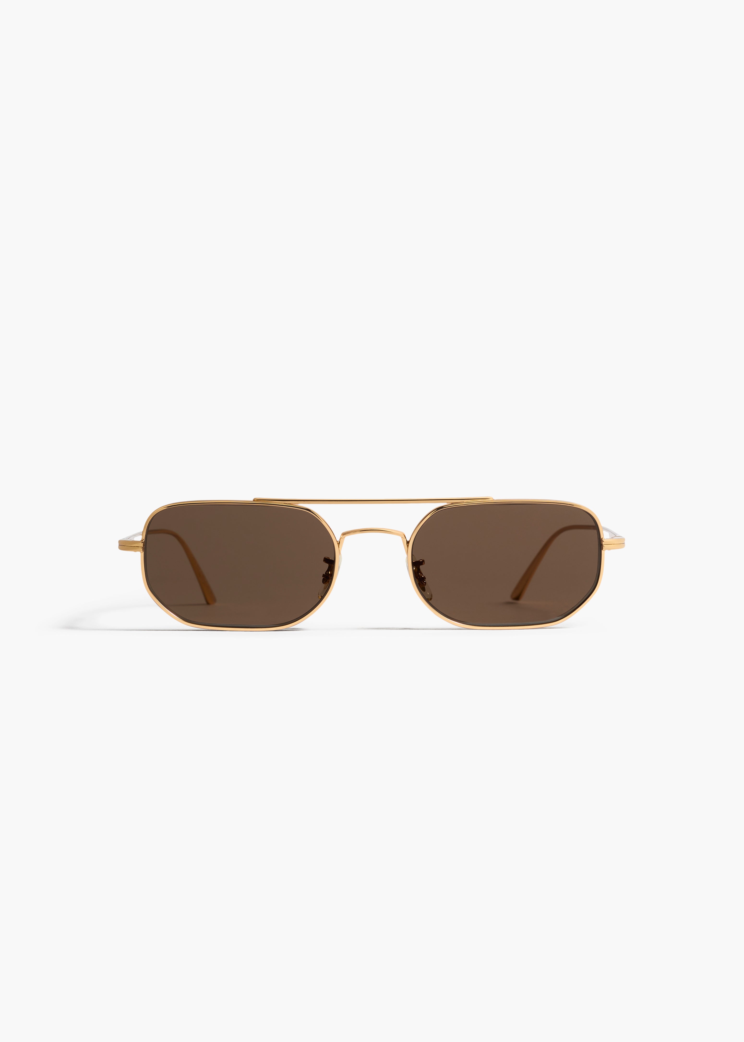 KHAITE - KHAITE x Oliver Peoples 1989C in Gold and Dark Brown