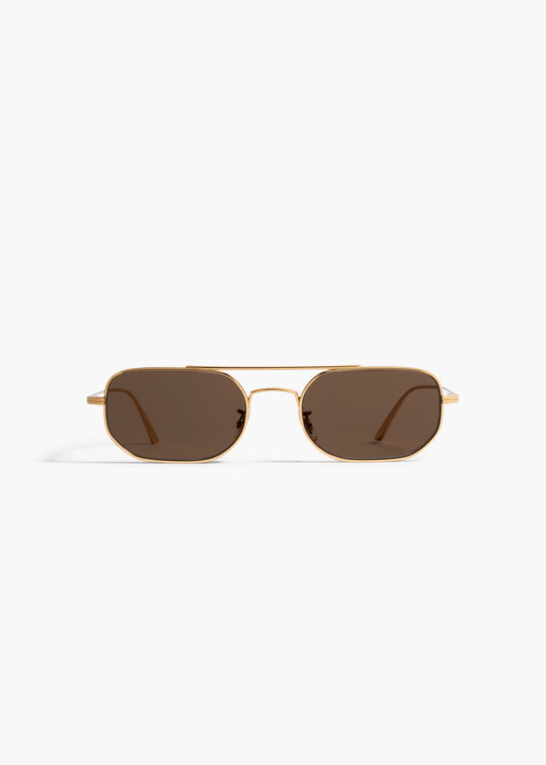 KHAITE x Oliver Peoples 1989C in Gold and Dark Brown