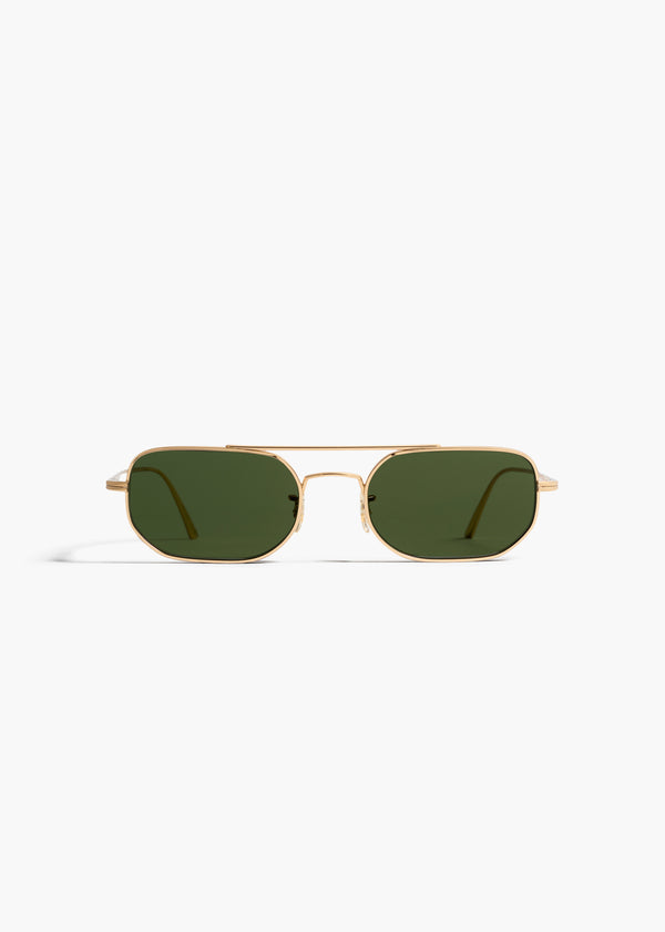 KHAITE x Oliver Peoples 1989C in Gold and Green Front View