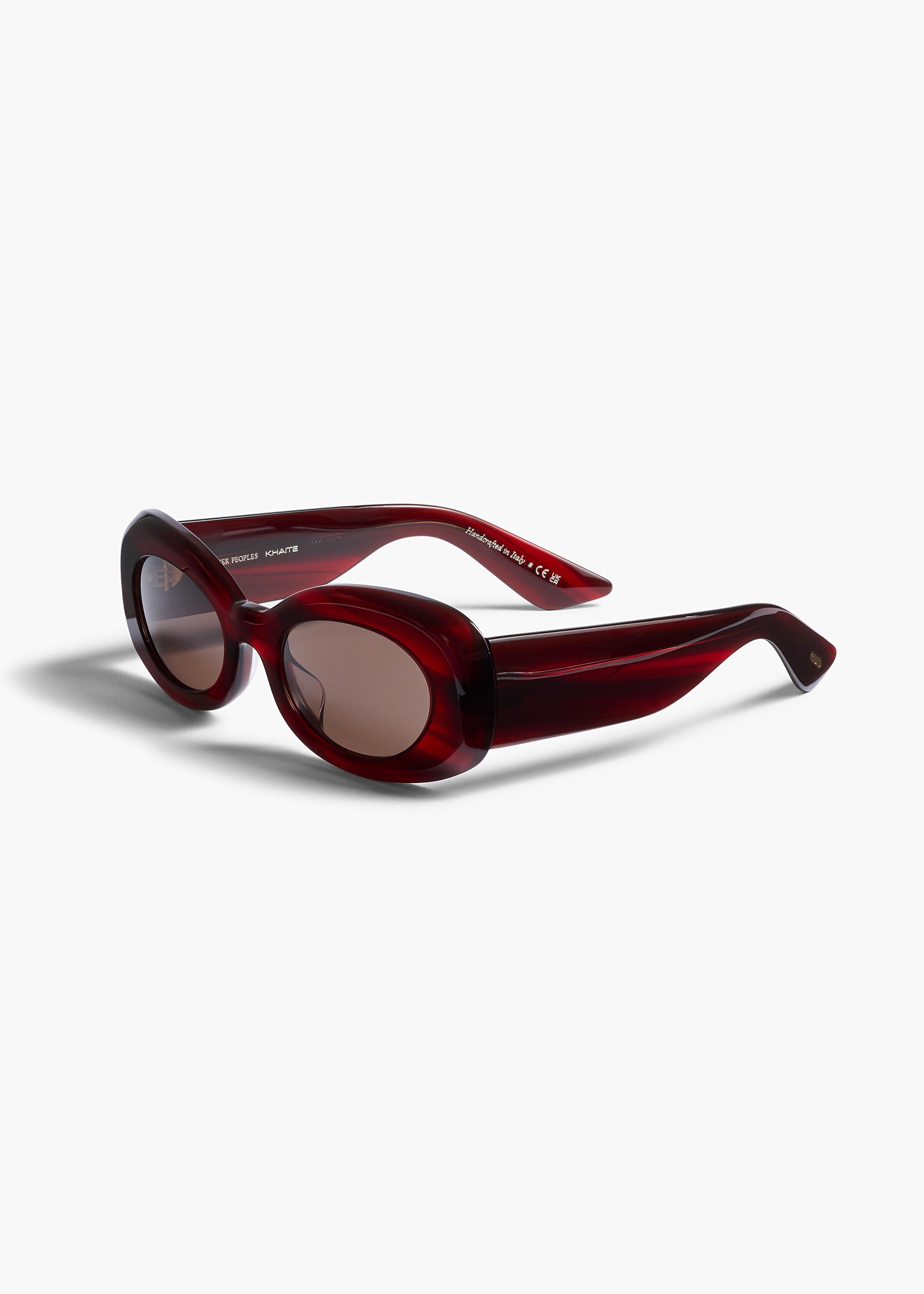 KHAITE × OLIVER PEOPLES サングラスRED KHAITE x Oliver Peoples 1992C in Bordeaux Bark and Brown