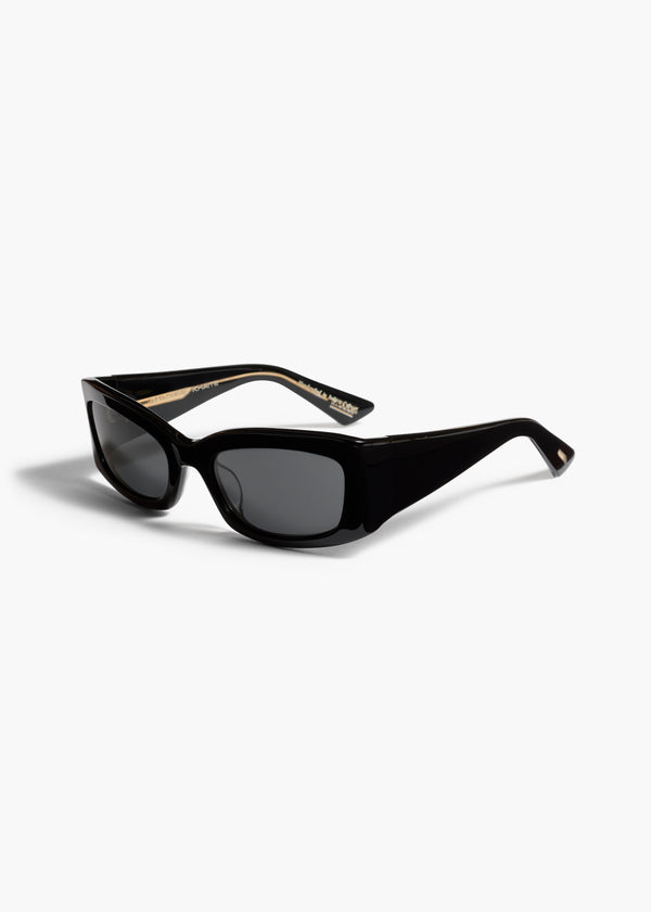 KHAITE x Oliver Peoples 1993C in Black and Grey QUARTER VIEW