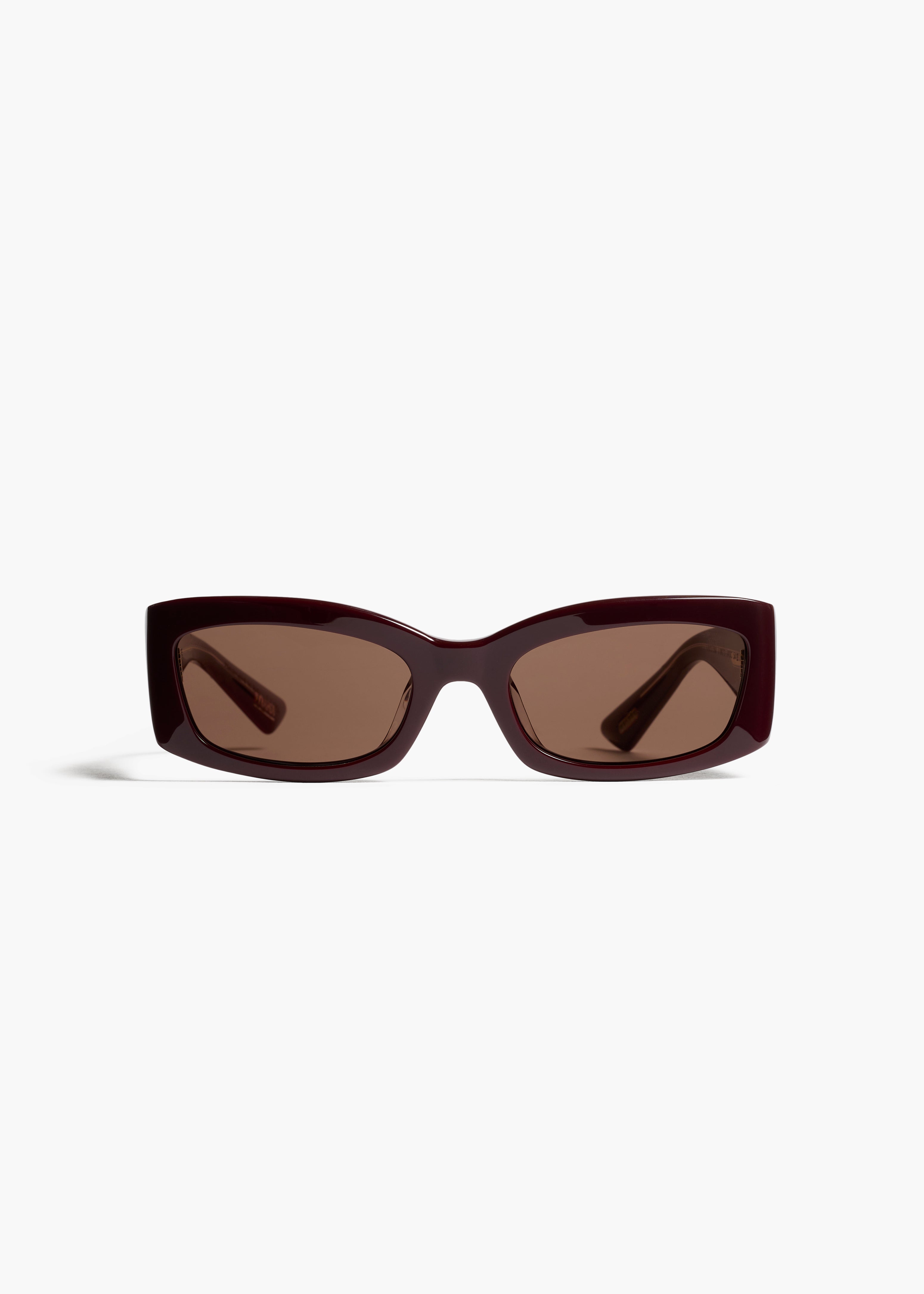 KHAITE - KHAITE x Oliver Peoples 1993C in Burgundy and Brown