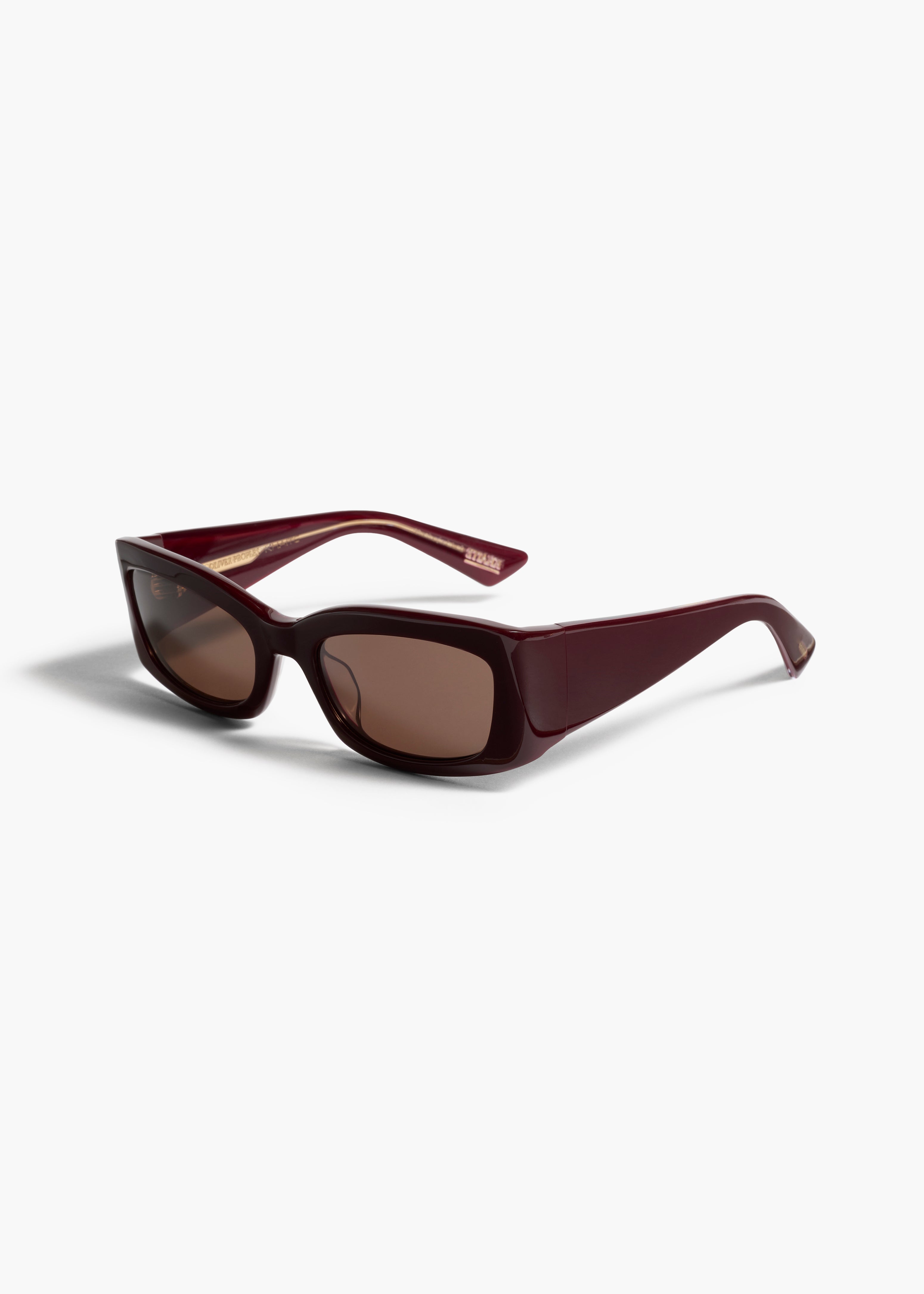 KHAITE - KHAITE x Oliver Peoples 1993C in Burgundy and Brown