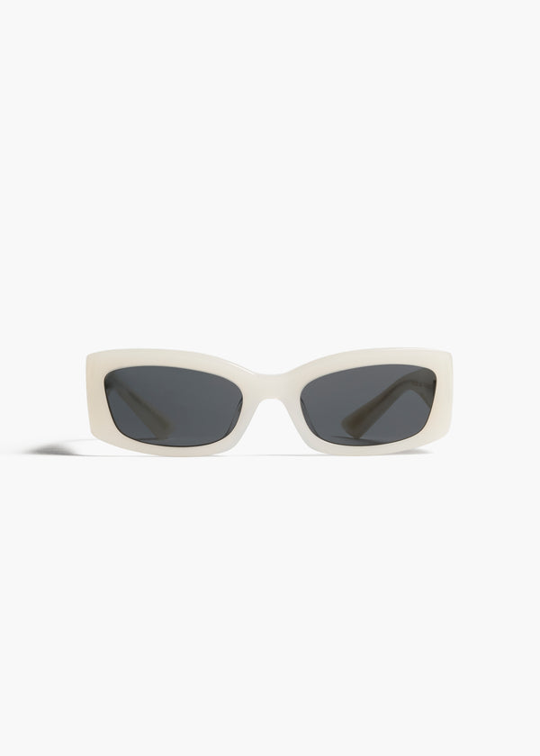 KHAITE x Oliver Peoples 1993C in Ecru and Grey FRONT VIEW