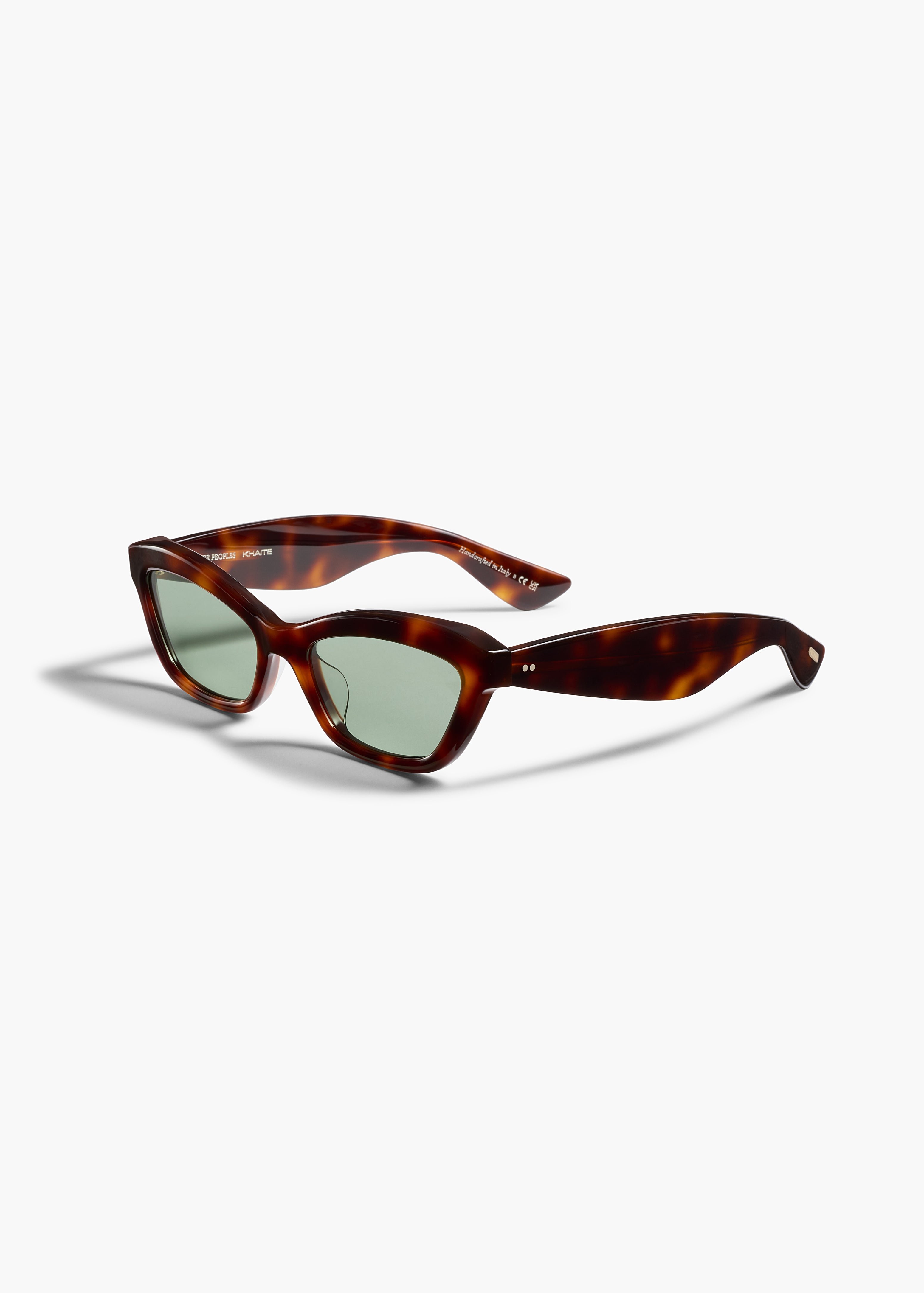 KHAITE  - KHAITE x Oliver Peoples 1997C in Dark Mahogany and Green Wash