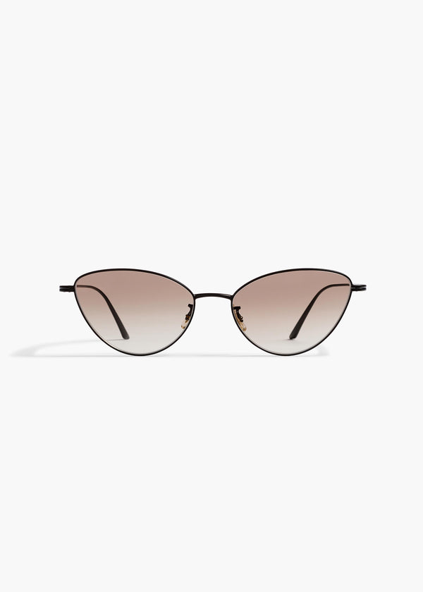 KHAITE x Oliver Peoples 1998C in Matte Black and Soft Tan Gradient