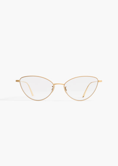 KHAITE x Oliver Peoples 1998RX in Gold FRONT VIEW