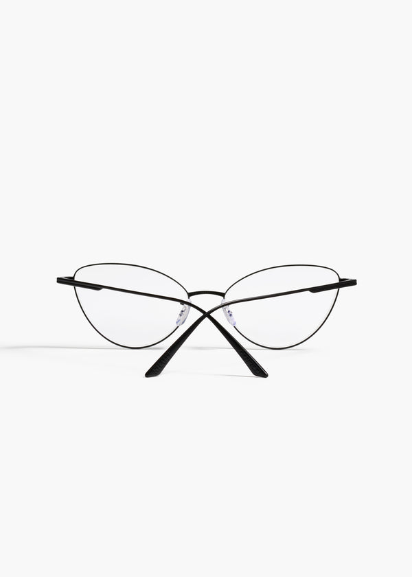 KHAITE x Oliver Peoples 1998RX in Matte Black BACK VIEW