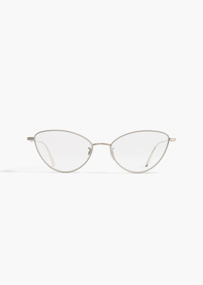 KHAITE x Oliver Peoples 1998RX in Silver FRONT VIEW