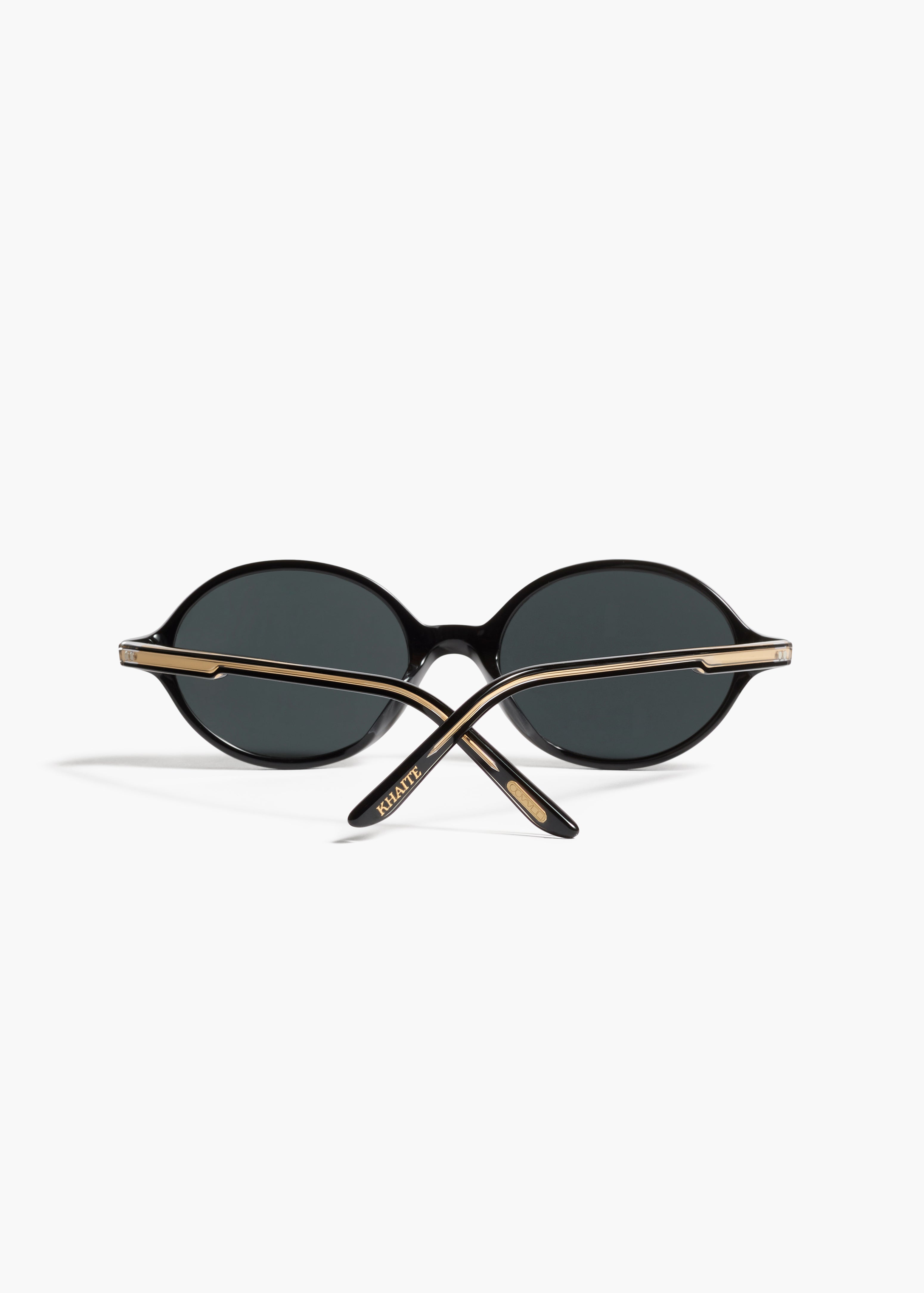 KHAITE x Oliver Peoples 2000C in Black and Grey BACK VIEW