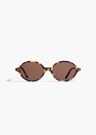 KHAITE x Oliver Peoples 2000C in Vintage DTB and Brown FRONT VIEW