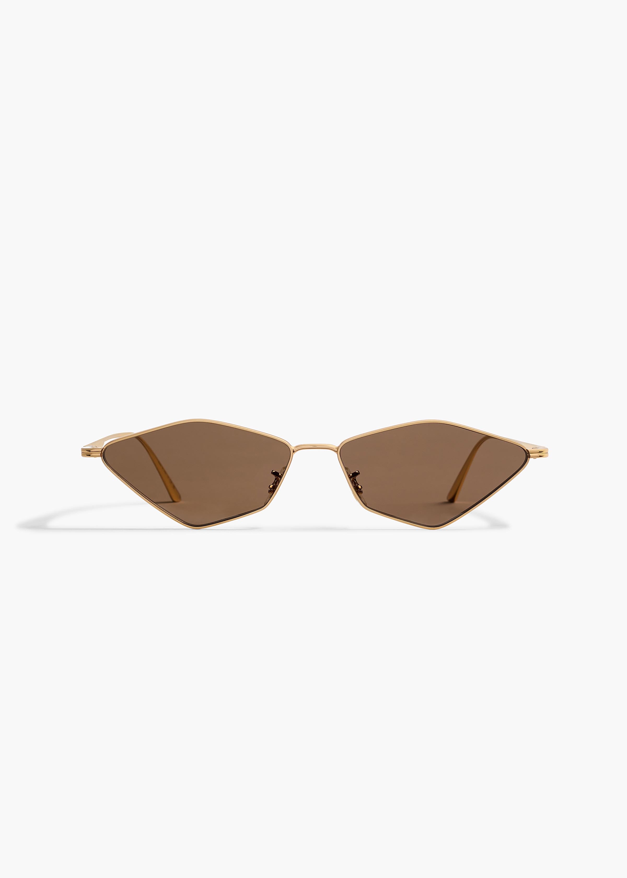 KHAITE  - KHAITE x Oliver Peoples 2001C in Gold and Brown
