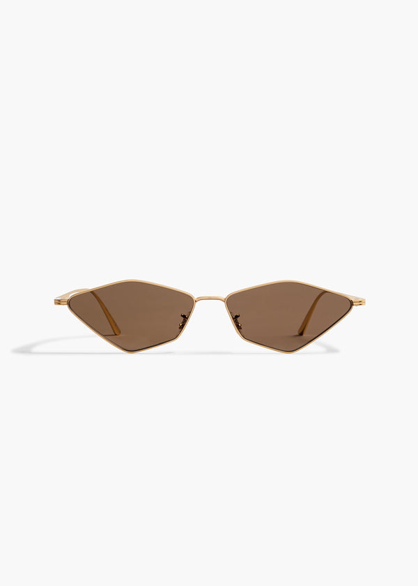 KHAITE x Oliver Peoples 2001C in Gold and Brown