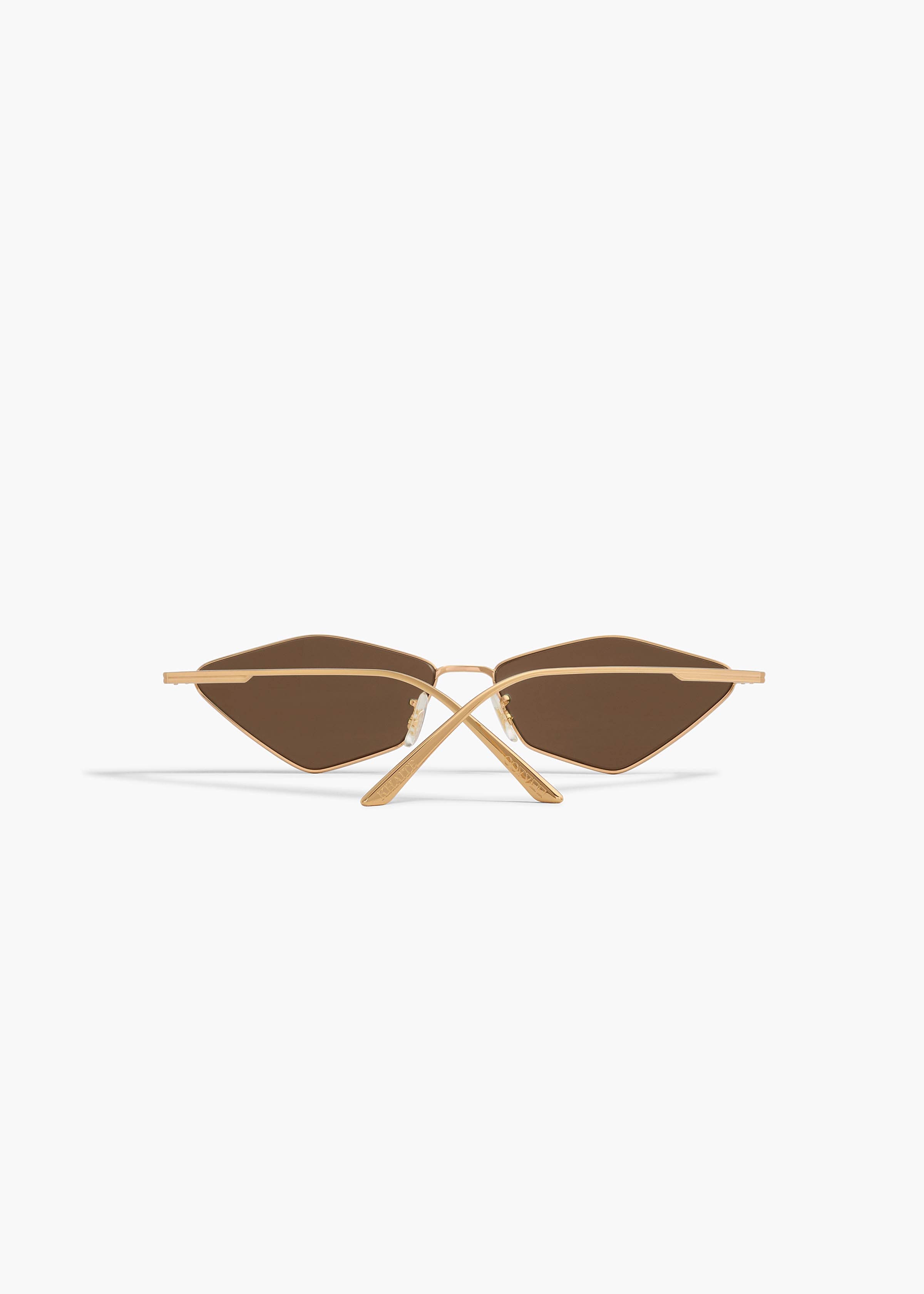KHAITE  - KHAITE x Oliver Peoples 2001C in Gold and Brown