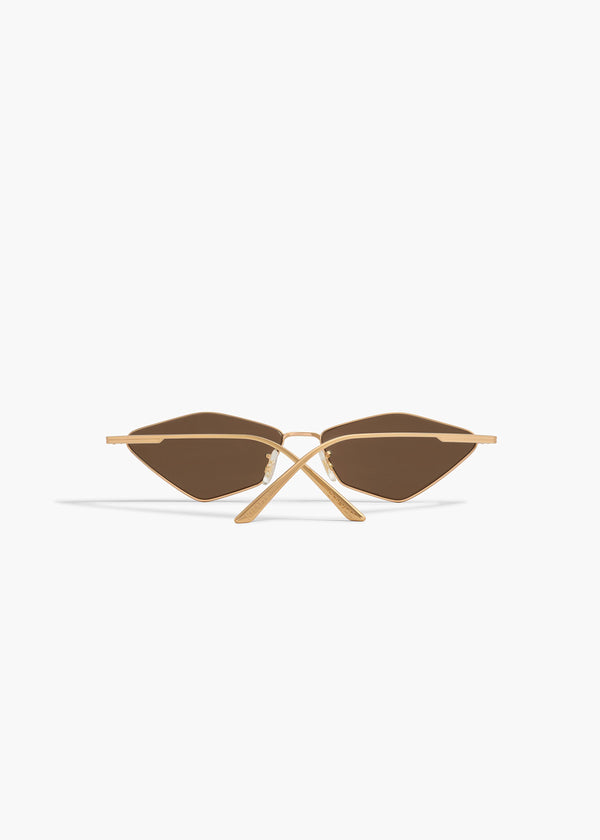 KHAITE x Oliver Peoples 2001C in Gold and Brown