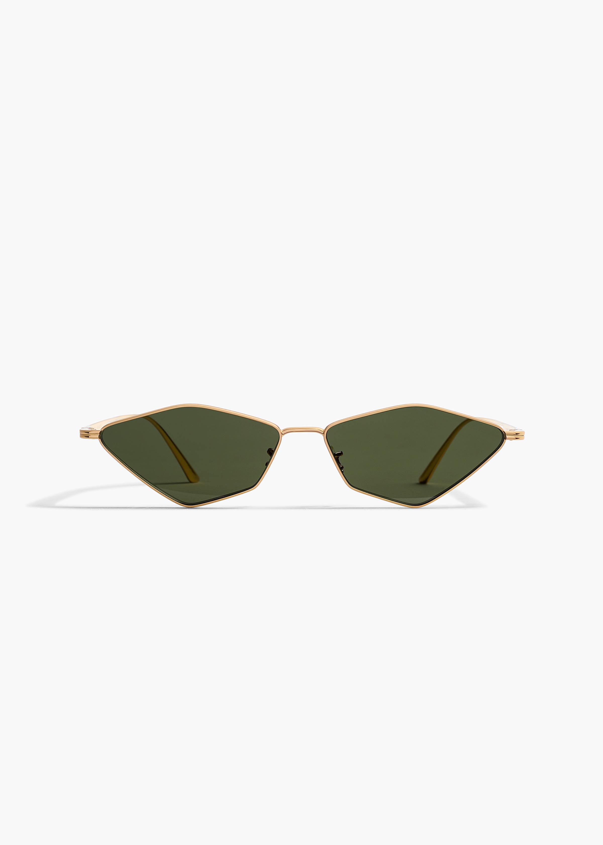 KHAITE  - KHAITE x Oliver Peoples 2001C in Gold and Vibrant Green