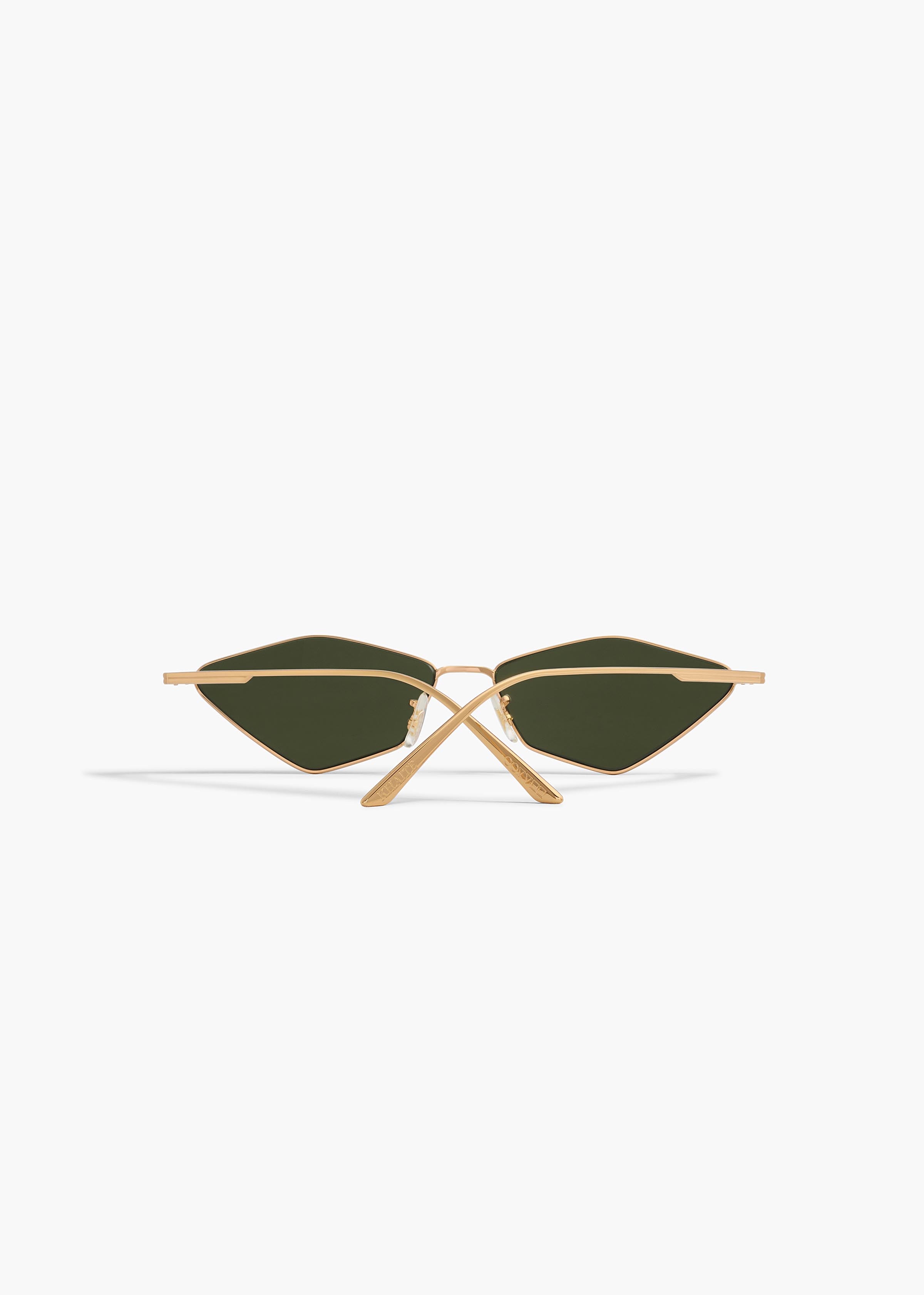 KHAITE  - KHAITE x Oliver Peoples 2001C in Gold and Vibrant Green