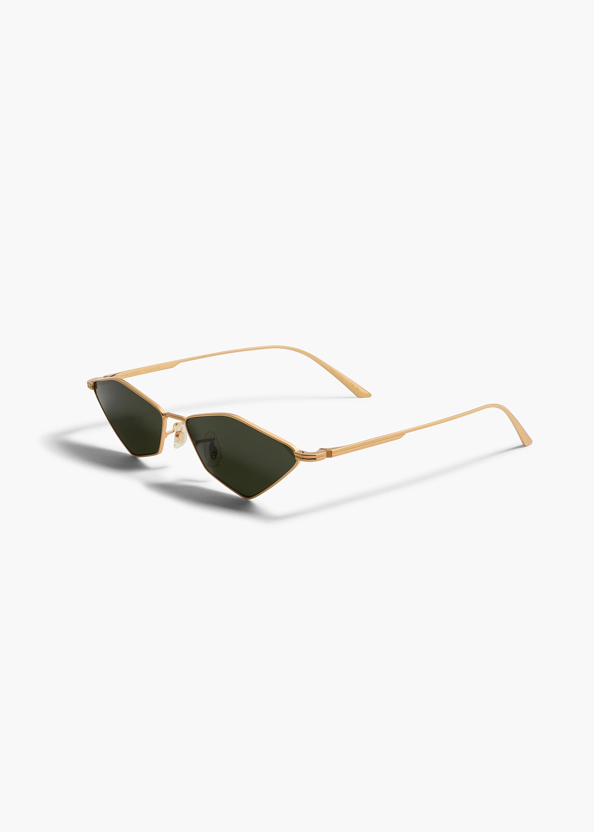KHAITE  - KHAITE x Oliver Peoples 2001C in Gold and Vibrant Green