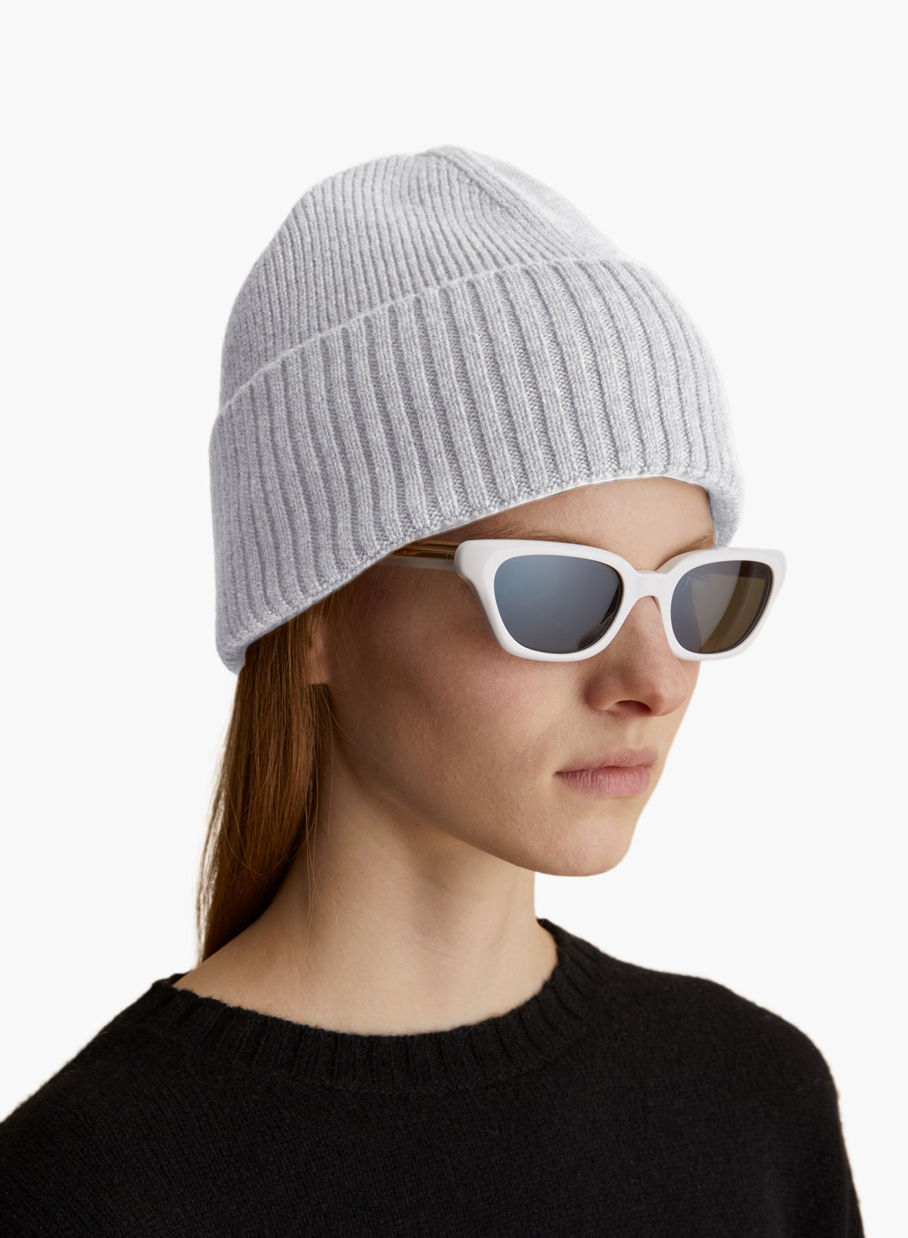 ADRO BEANIE IN WARM GREY ON FIGURE