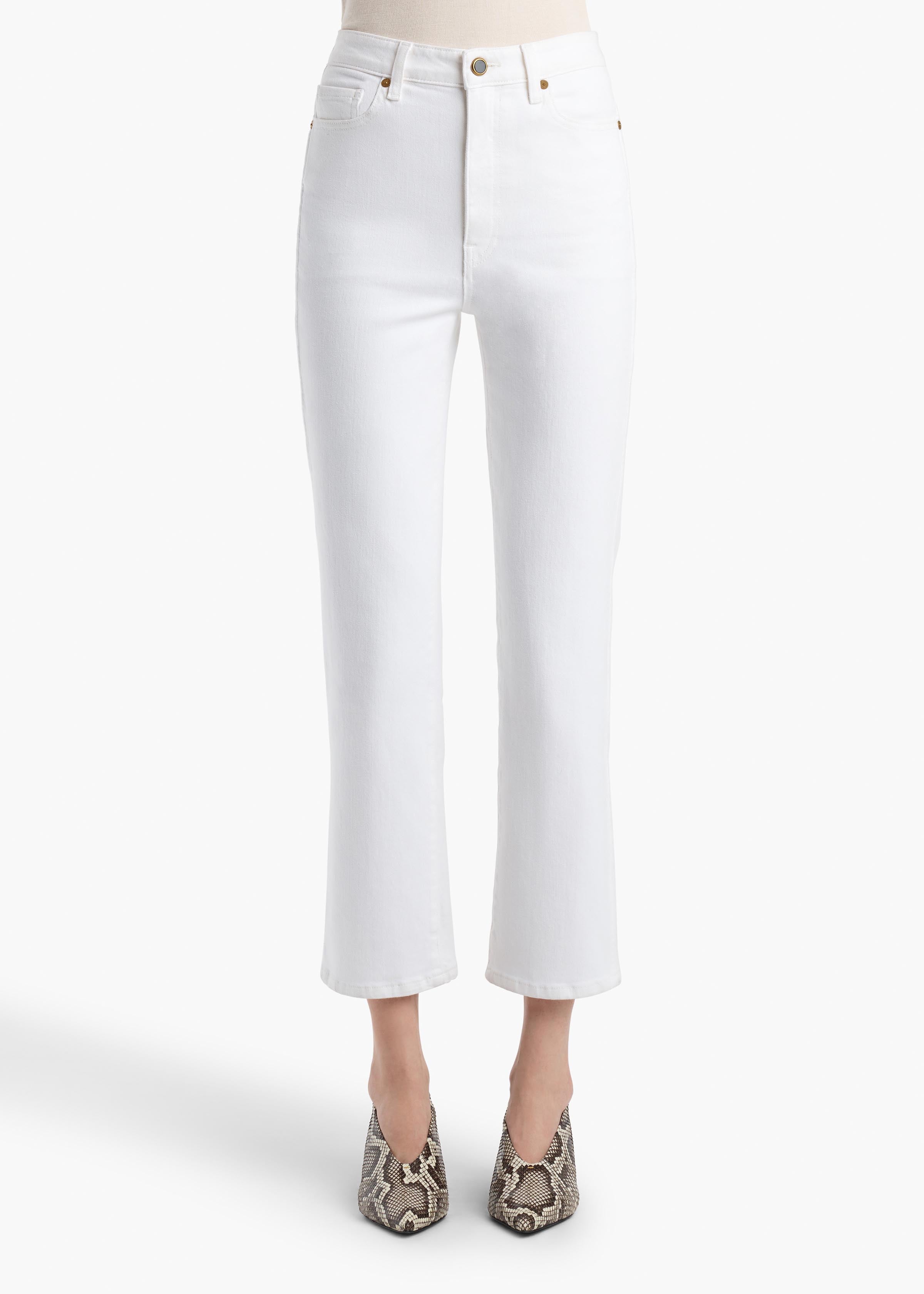 KHAITE  - Abigail Stretch Jean in White