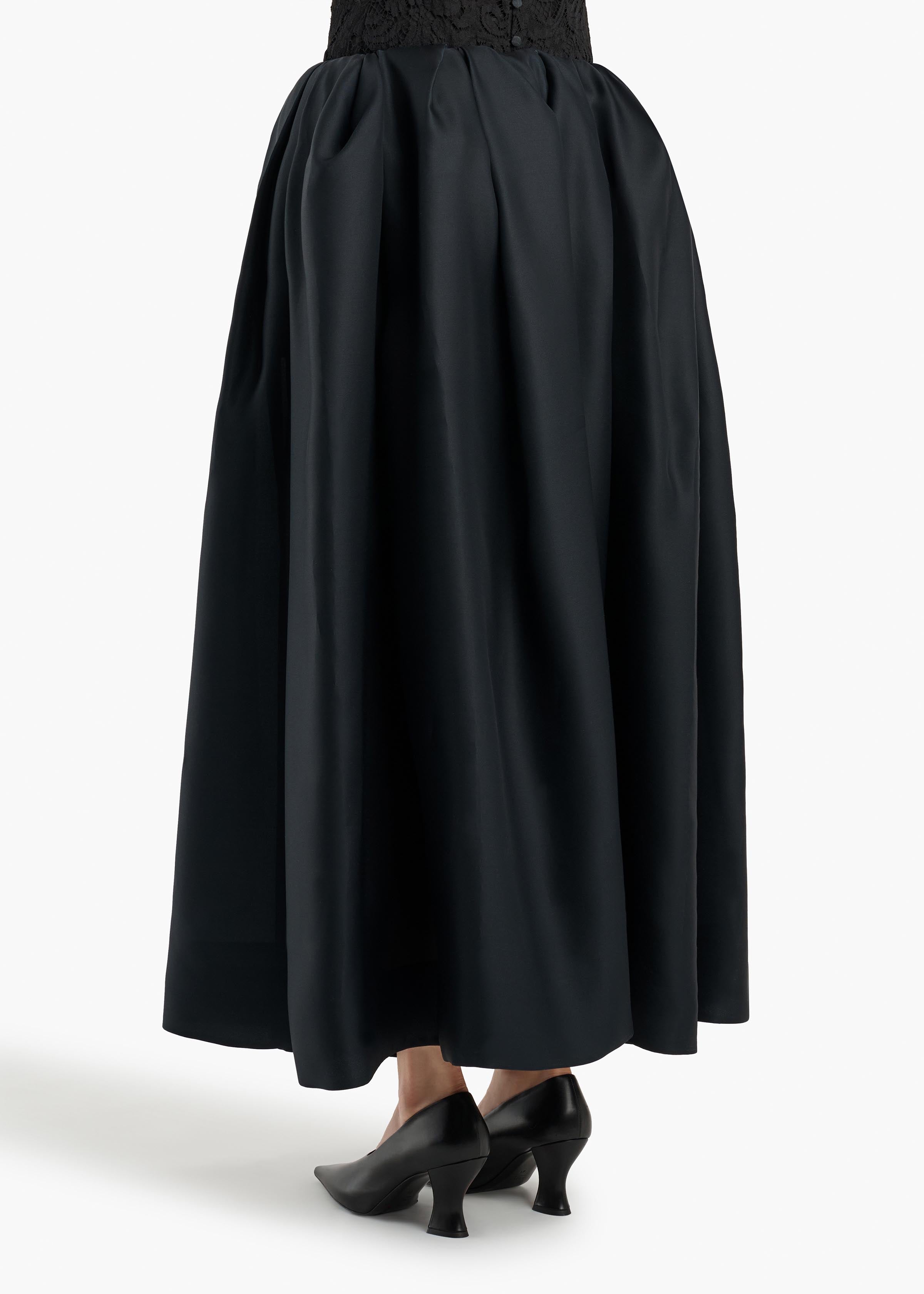 KHAITE  - Adara Skirt in Black