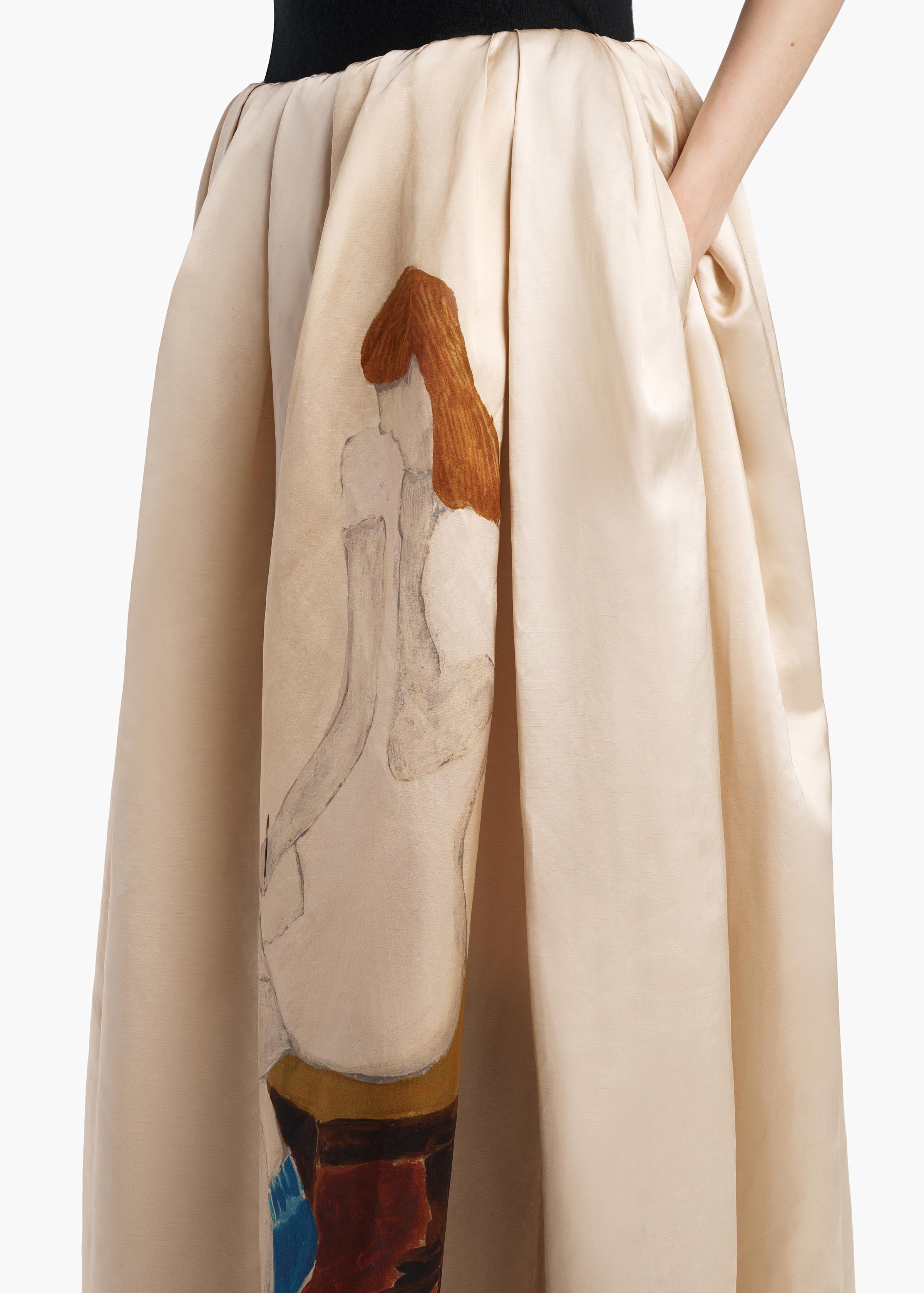 KHAITE  - Adara Skirt in Lady Print