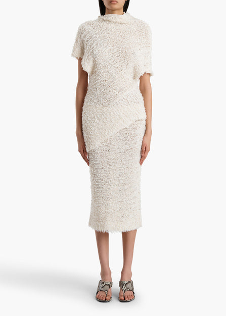 ADELA SKIRT IVORY 18173463 101 A STYLED