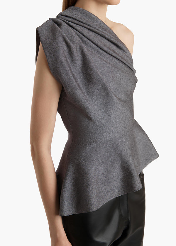 Aimee Top in Gunmetal