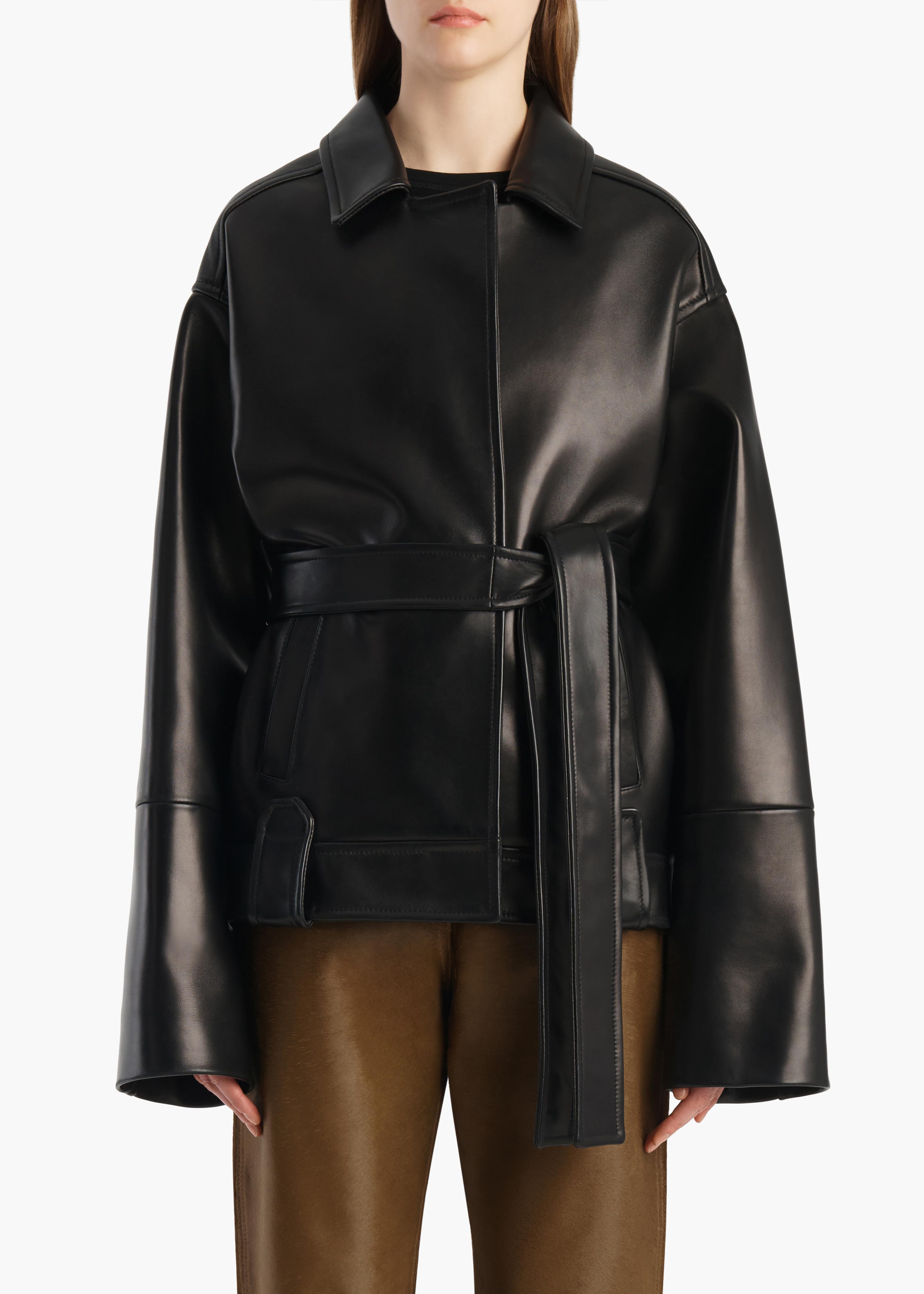 Alder Jacket in Black Leather